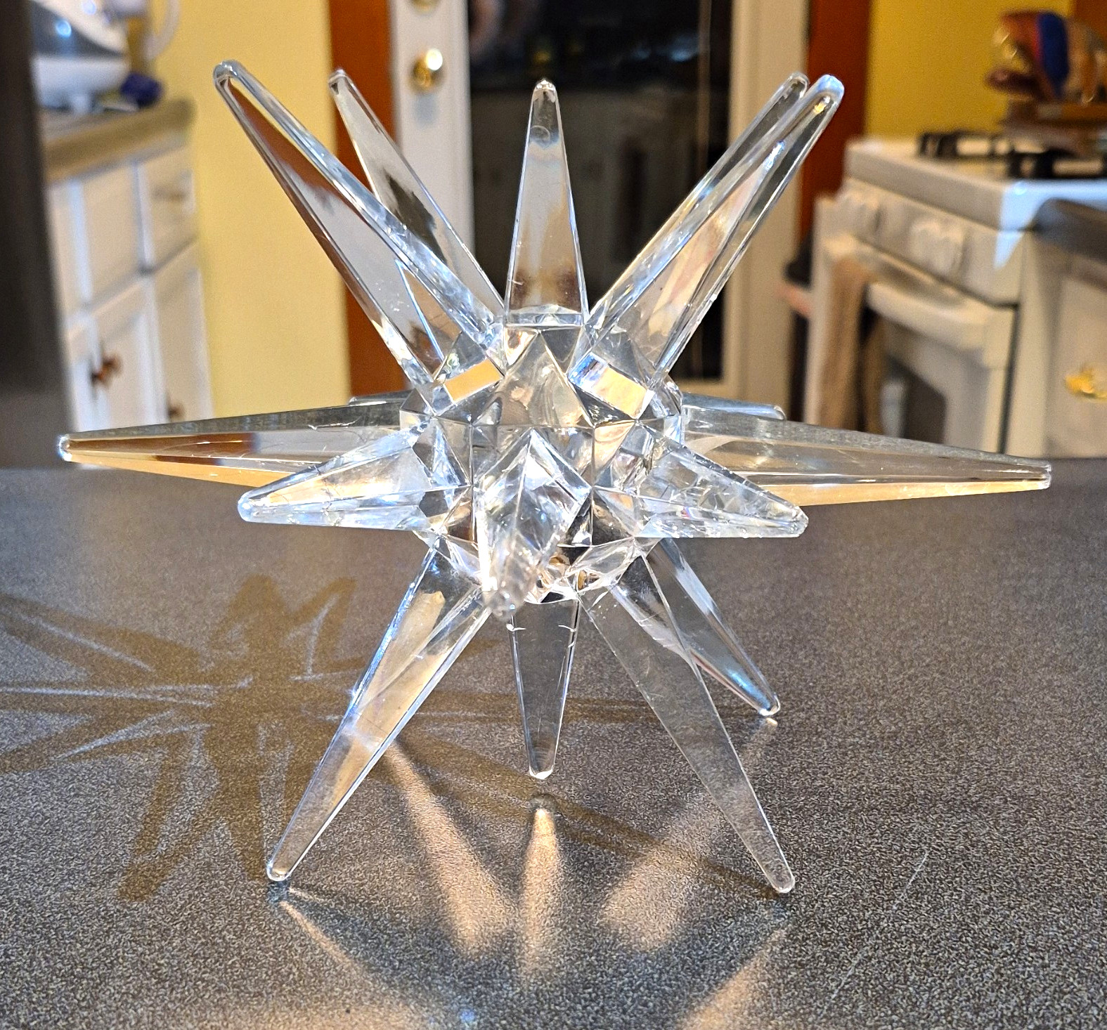 Mid Century Modern Atomic Starburst Vintage Retro Acrylic Tabletop Decor