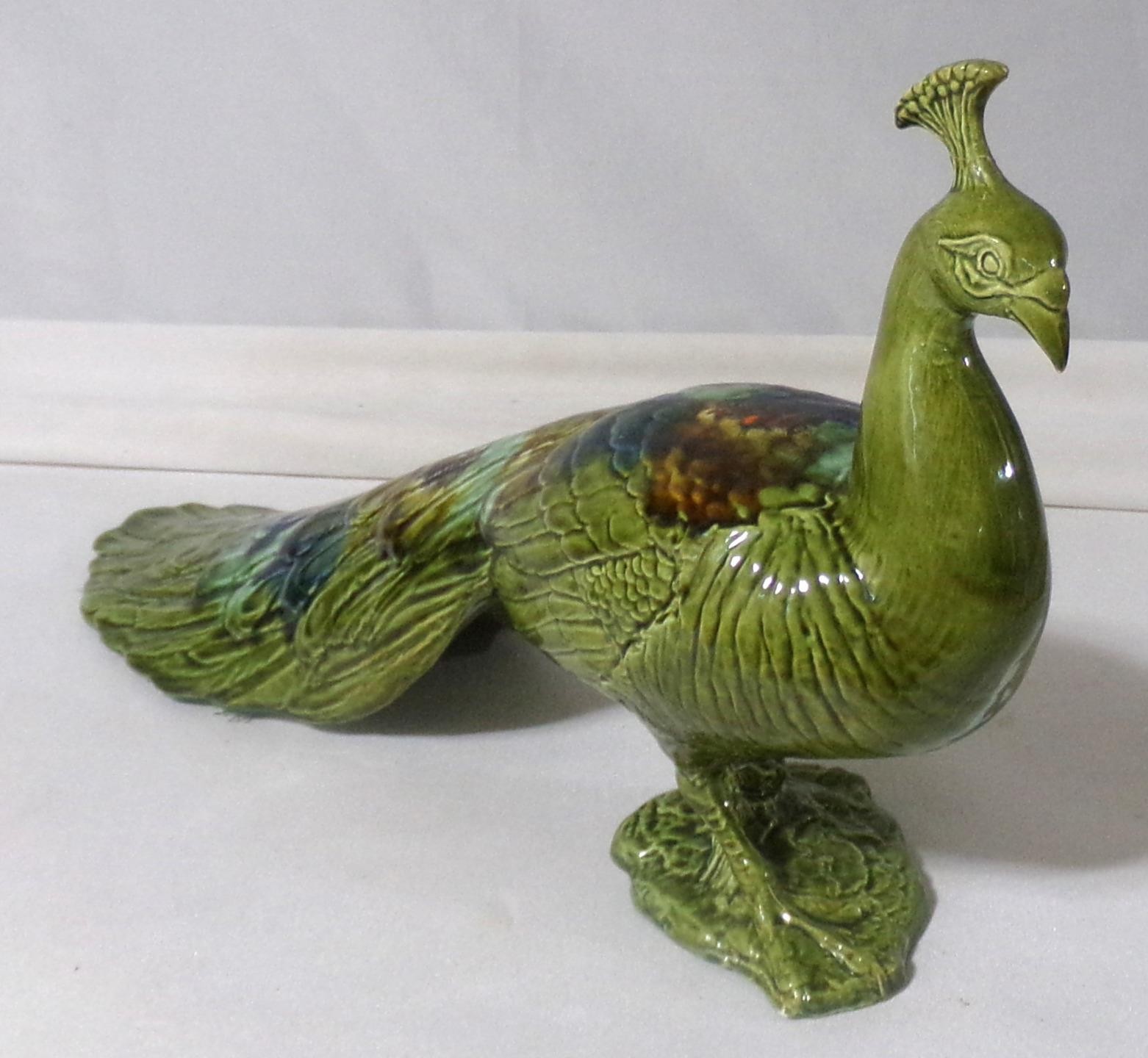 DeForest Art Deco Hollywood Regency Peacock Figurine