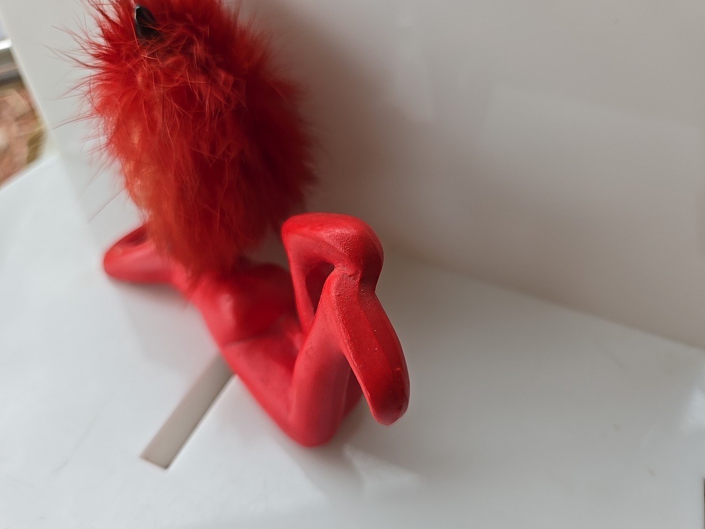 Little Devil Vintage Figurine Red Fur Napco Lefton Kitsch 1950s Japan Rita