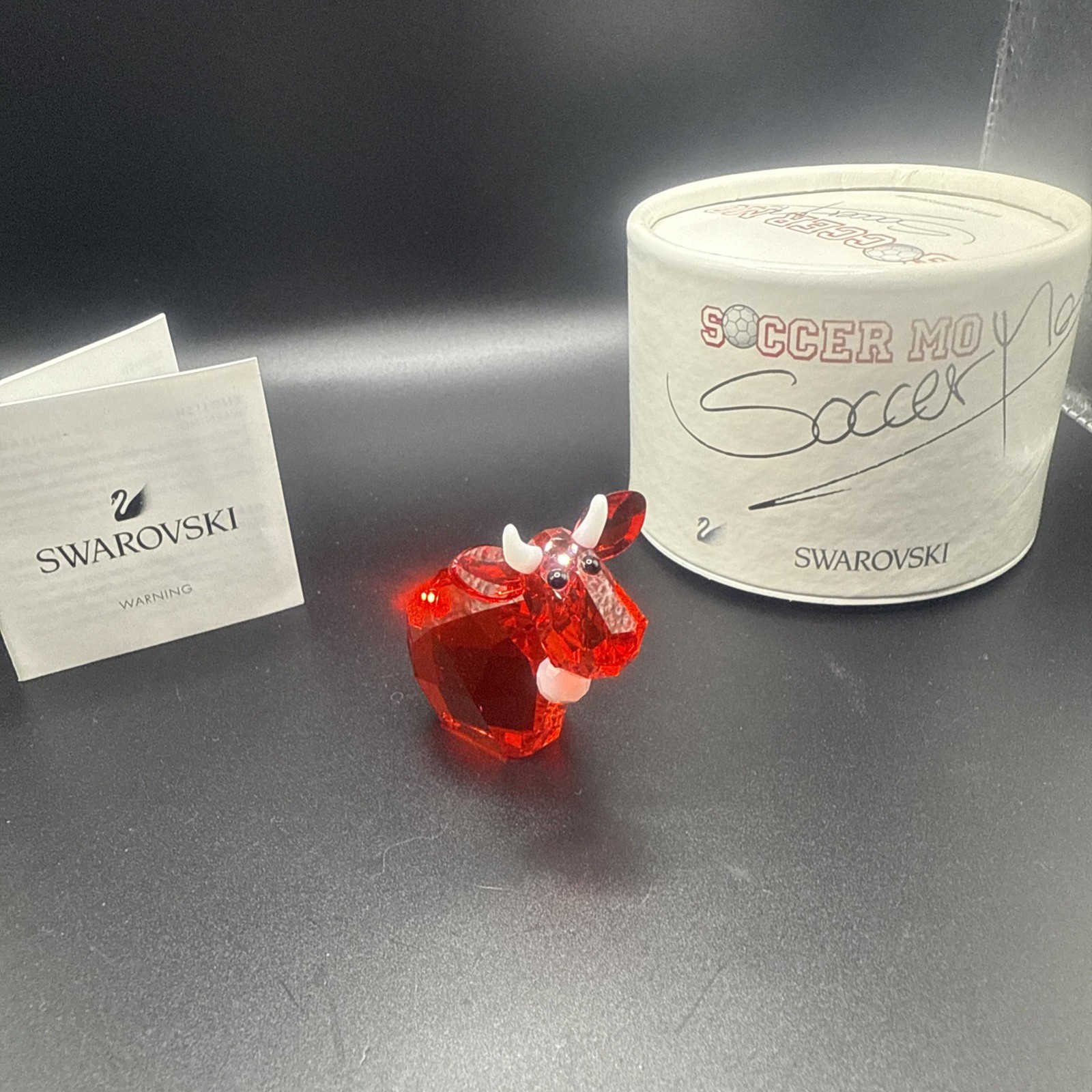 Swarovski Lovlots Soccer Mo Red Cow 968798 Limited Edition 2008, MIB