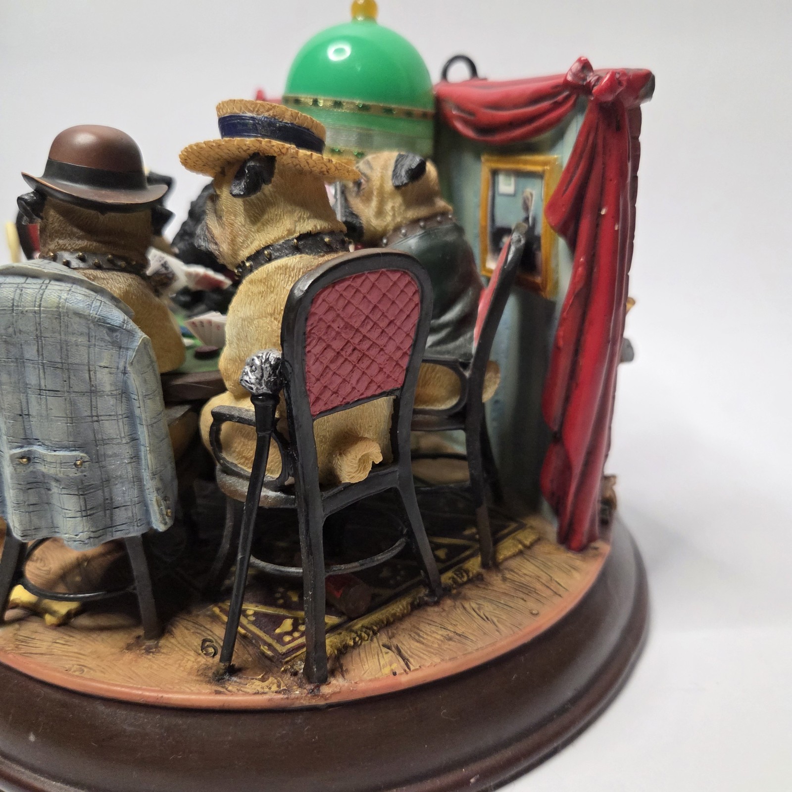 The Poker Playing Pugs Danbury Mint 2006 Retired Figurines Dogs