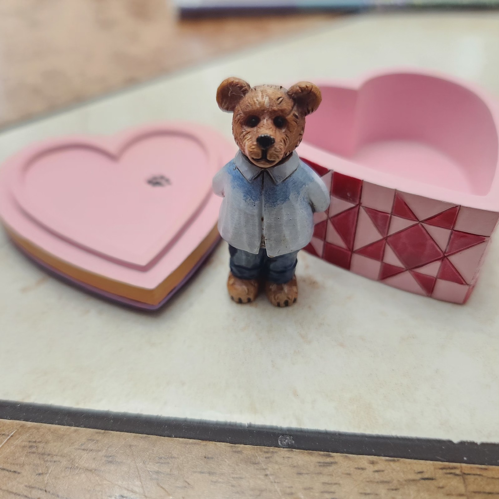 Vintage Jim Shore Boyds Bear Trinket Box Bennet B Lovinyou’s Keepsake Heart