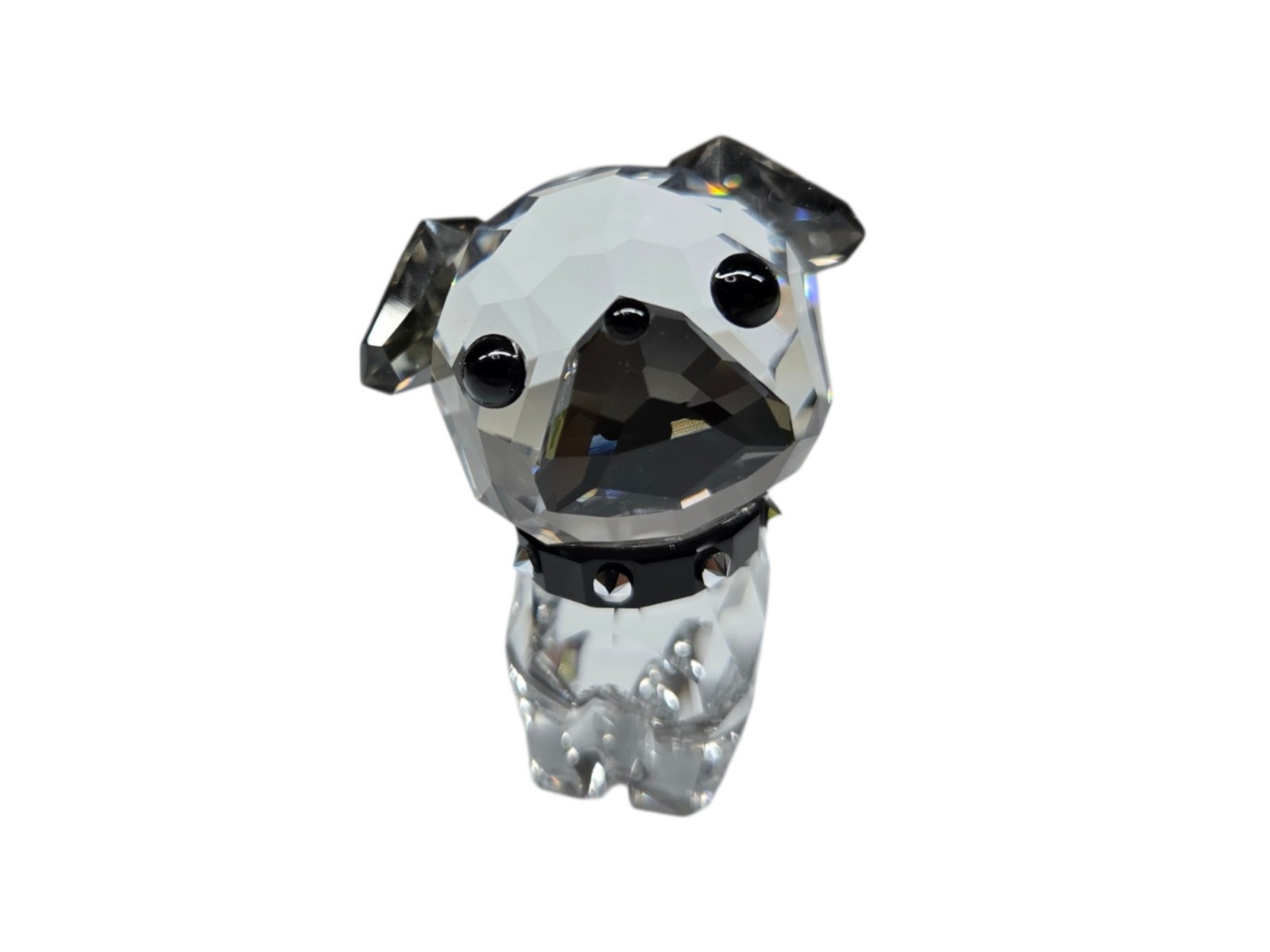 Swarovski Lovlots Roxy The Pug Puppy 5063333 SIGNED Black Collar With Box