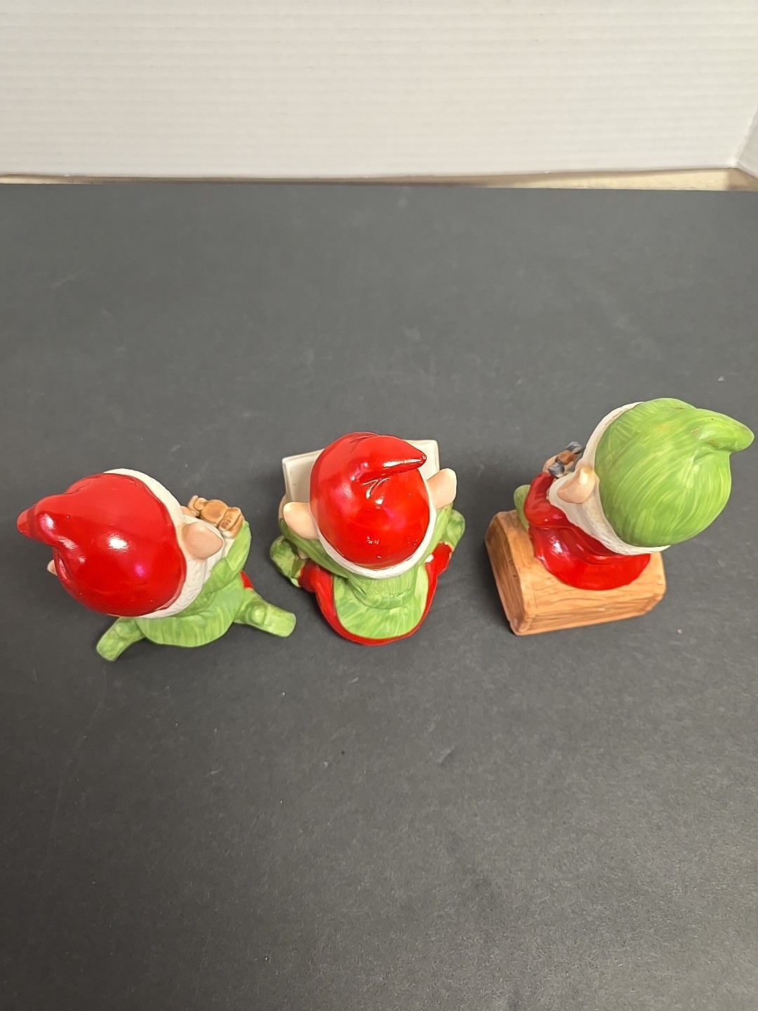 Homco #5406 Vintage Christmas Elf Elves Figurines Trio Ceramic – Set of 3