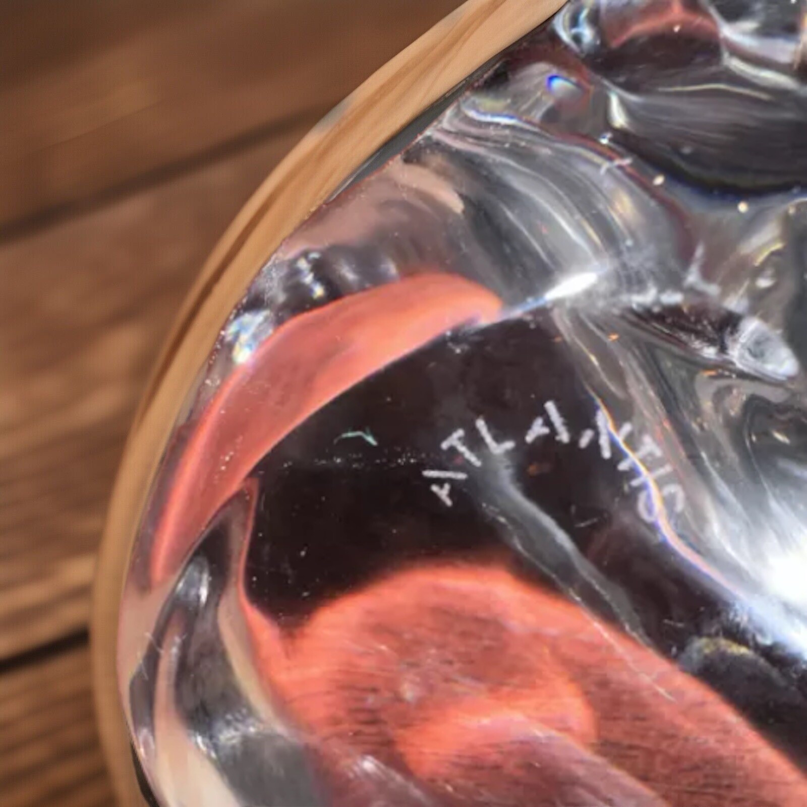 Atlantis Crystal Walrus Signed 3 1/2 Inch