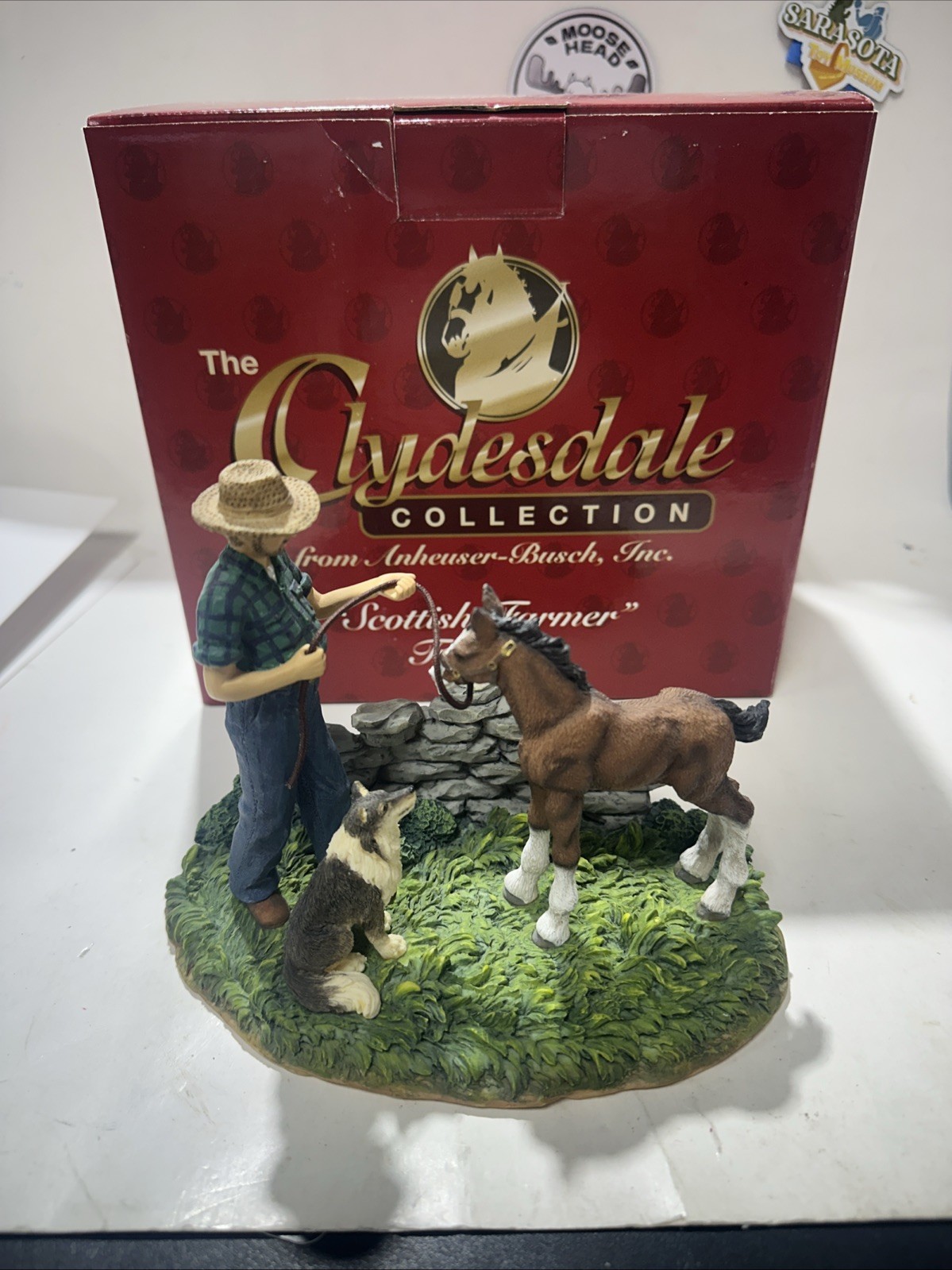 Anheuser Busch Scottish Farmer 1999 Clydesdale Collection Foal Horse Figurine