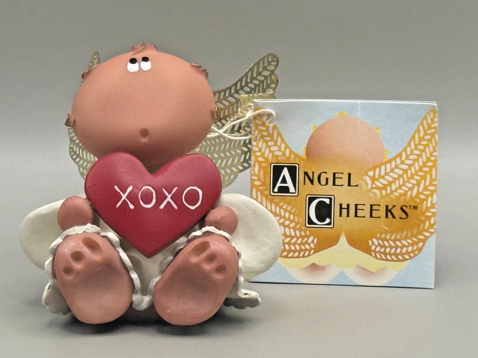 Angel Cheeks XOXO Your Guardian Angel 2001 Kirk’s Critters / Hand Painted NWT