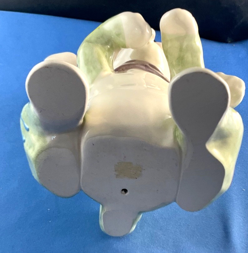 Whimsiclay by Amy Lacombe Ditzy Dog Figurine 5.5” Tall Eclectic Hand Painted