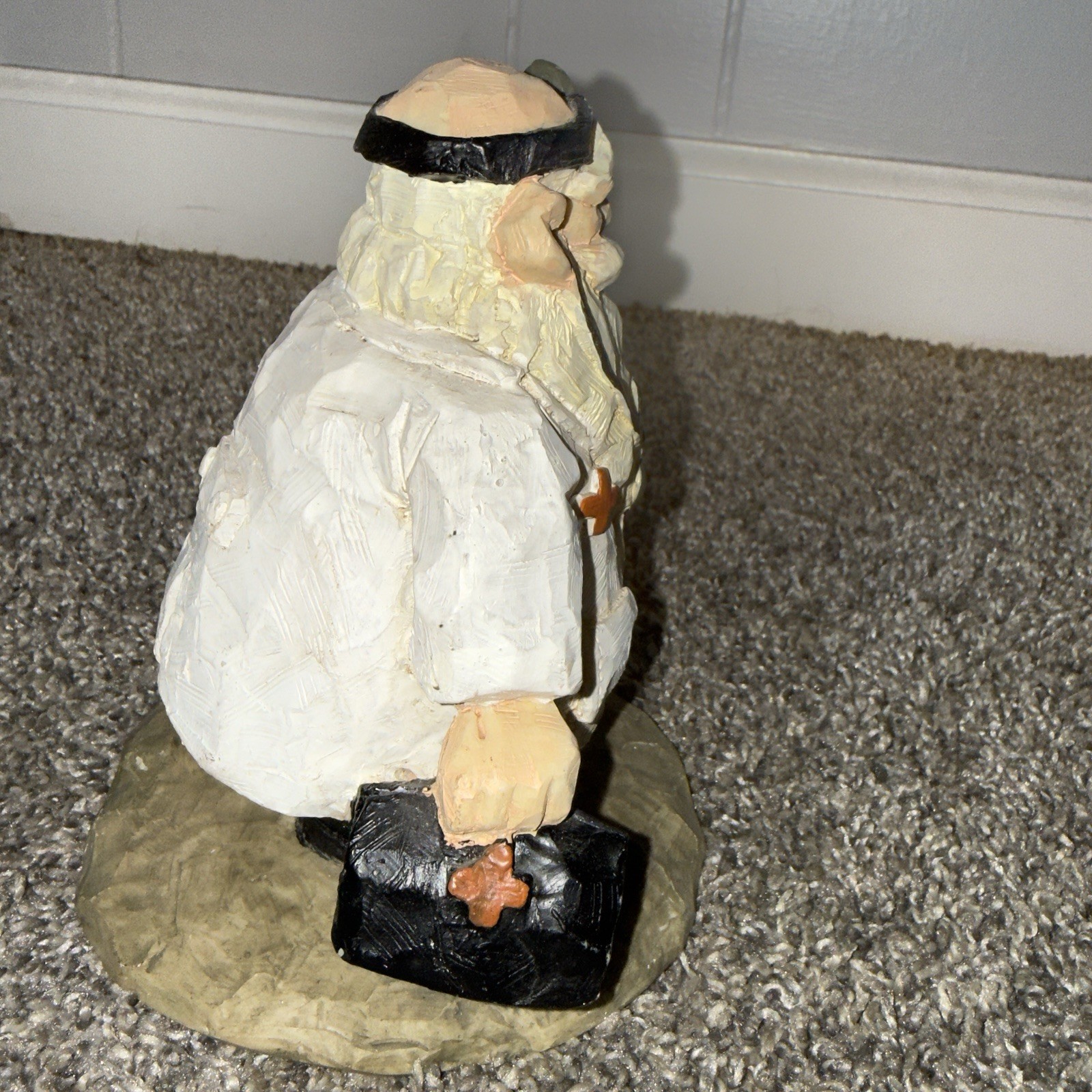 Doctor Figurine Resin Hand Painted Multicolor w/ Teddy Bear
