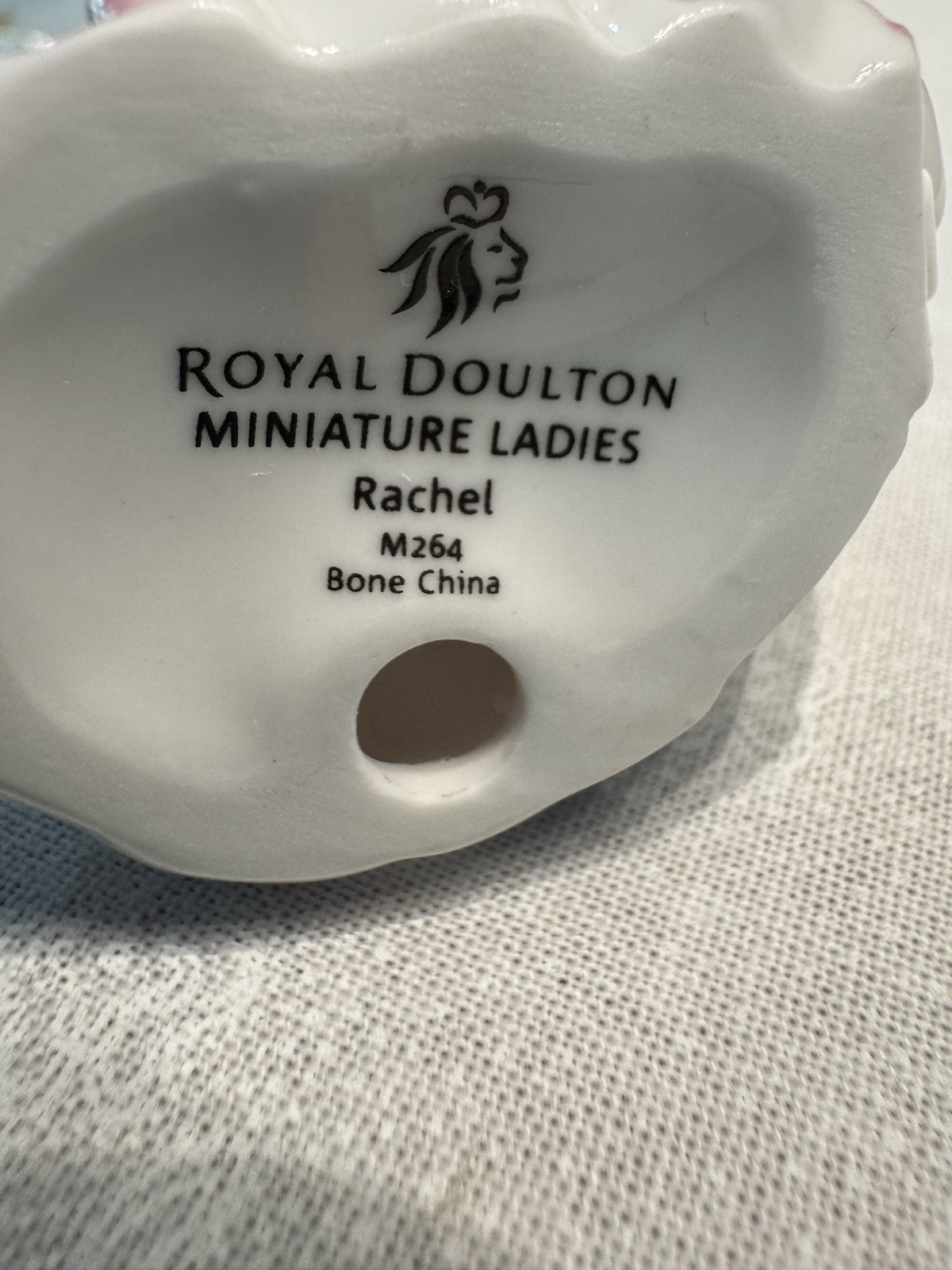 2007 Royal Doulton Miniature Lady Rachel M264 Purple Dress Bone China Figurine
