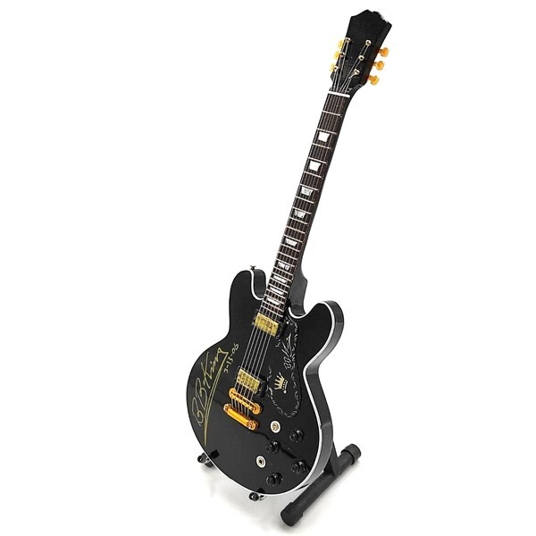 Miniature Guitar For BB KING LUCILLE Gift Memorabilia FREE Stand Blues Legend