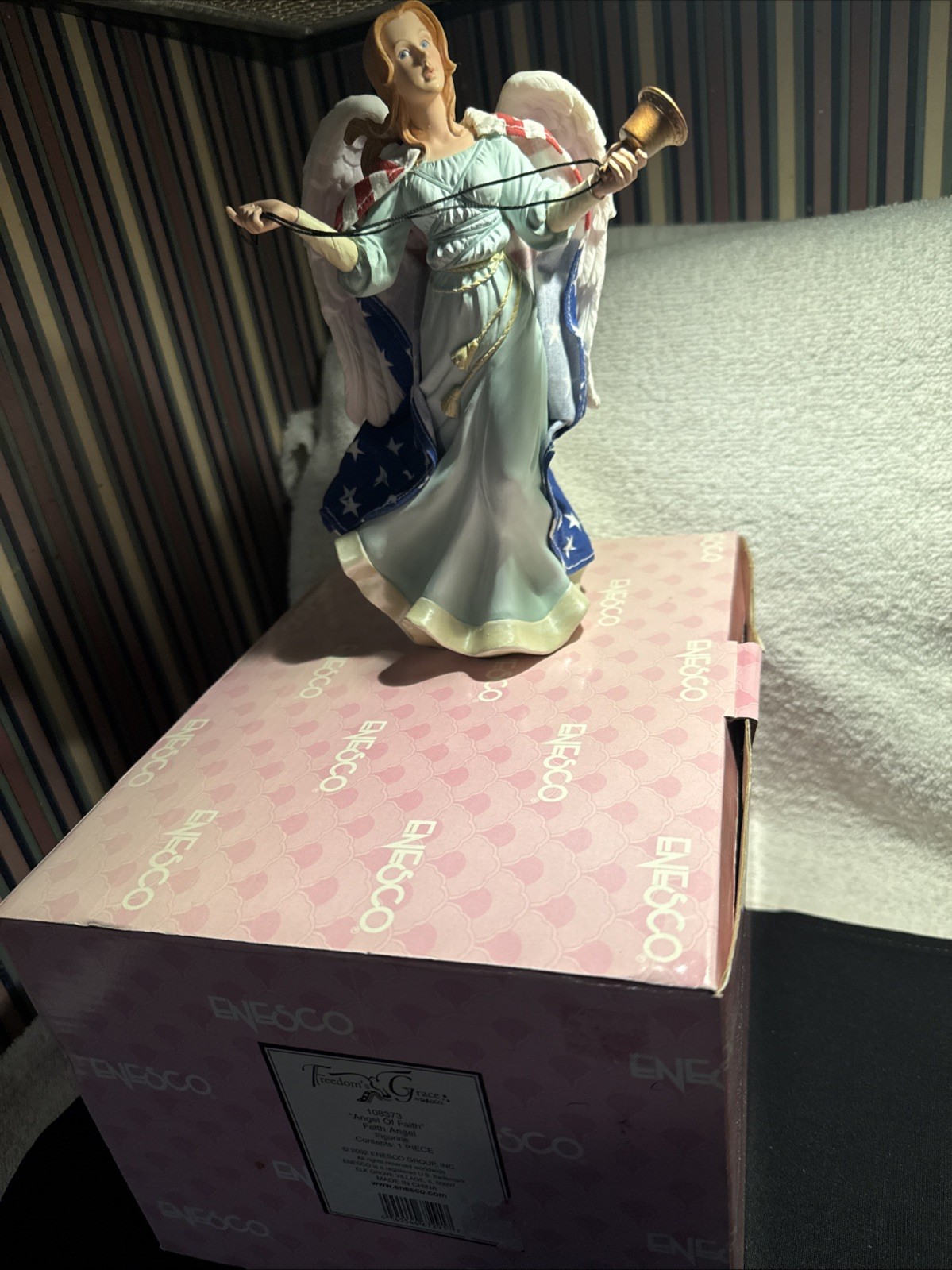 Enesco Freedom’s Graces Angel Of Faith Figurine