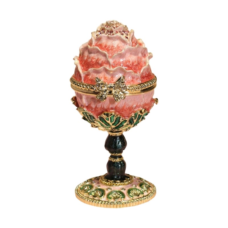 Artistic Resurrection Eggs Shaped Alloy Storage Container For Decoration