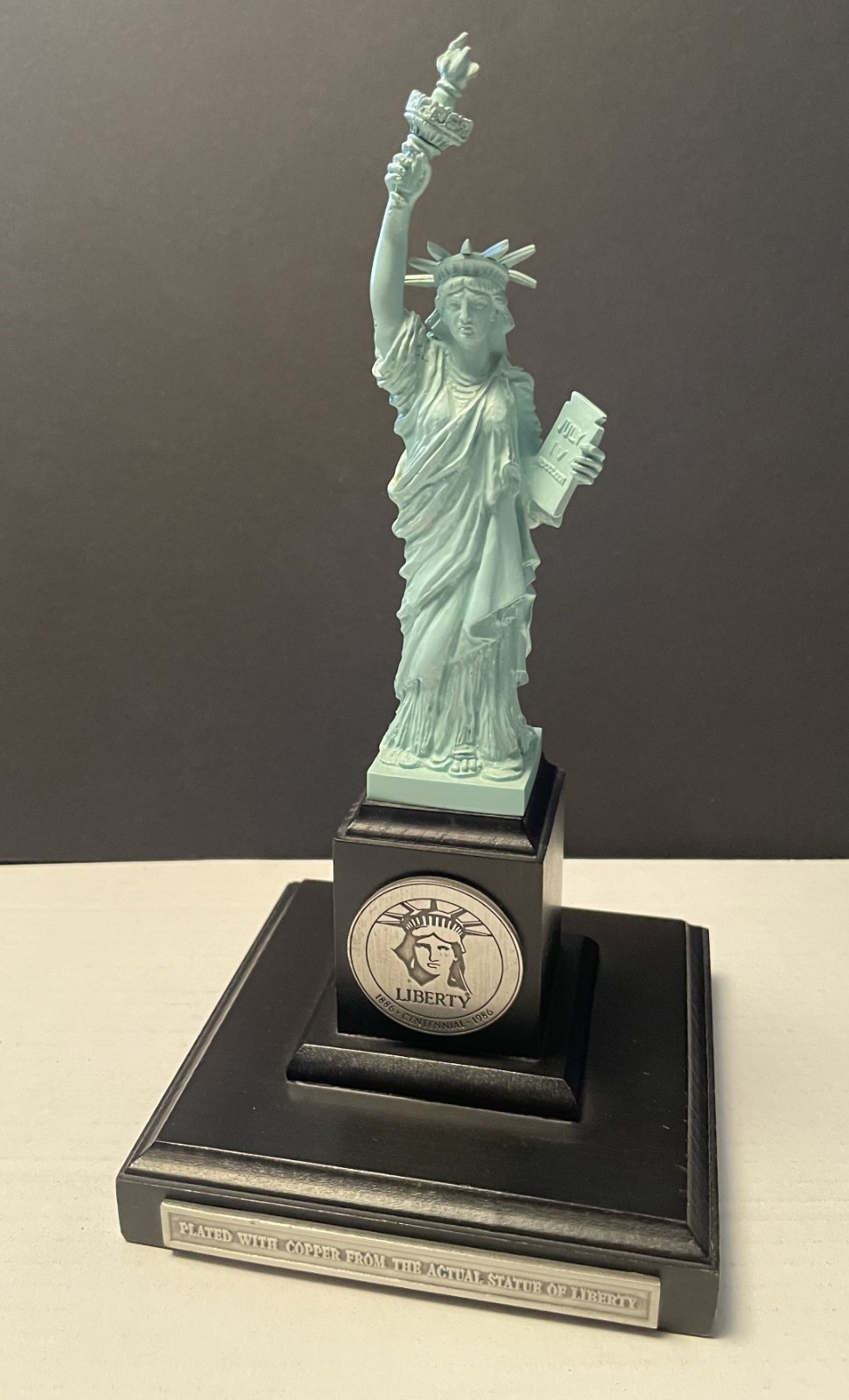 1986 1886 Centennial Statue of Liberty actual copper New York NY Ellis Island