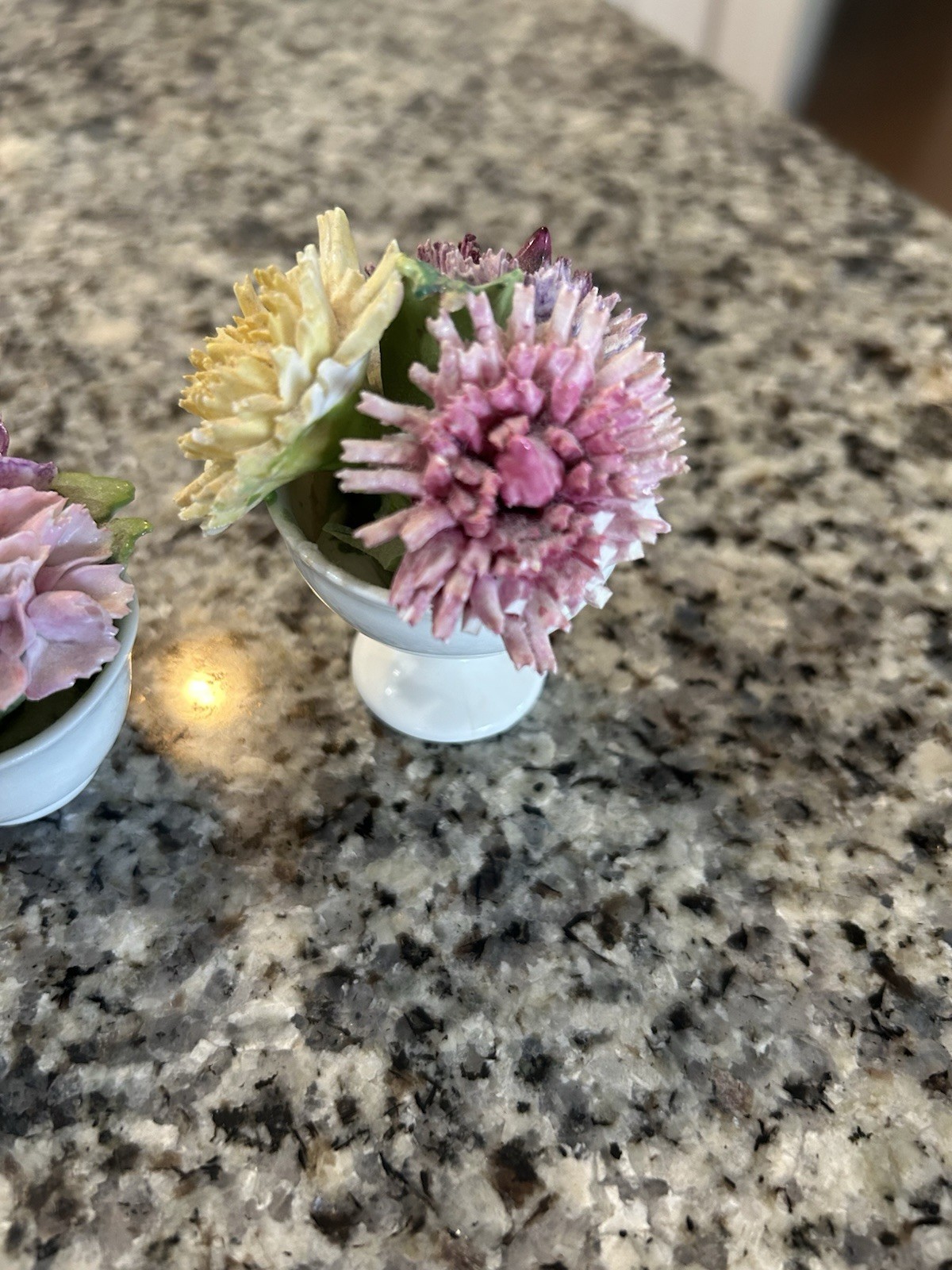 Vintage Coalport Bone China Flower Pot/ Staffs England Mini Flower