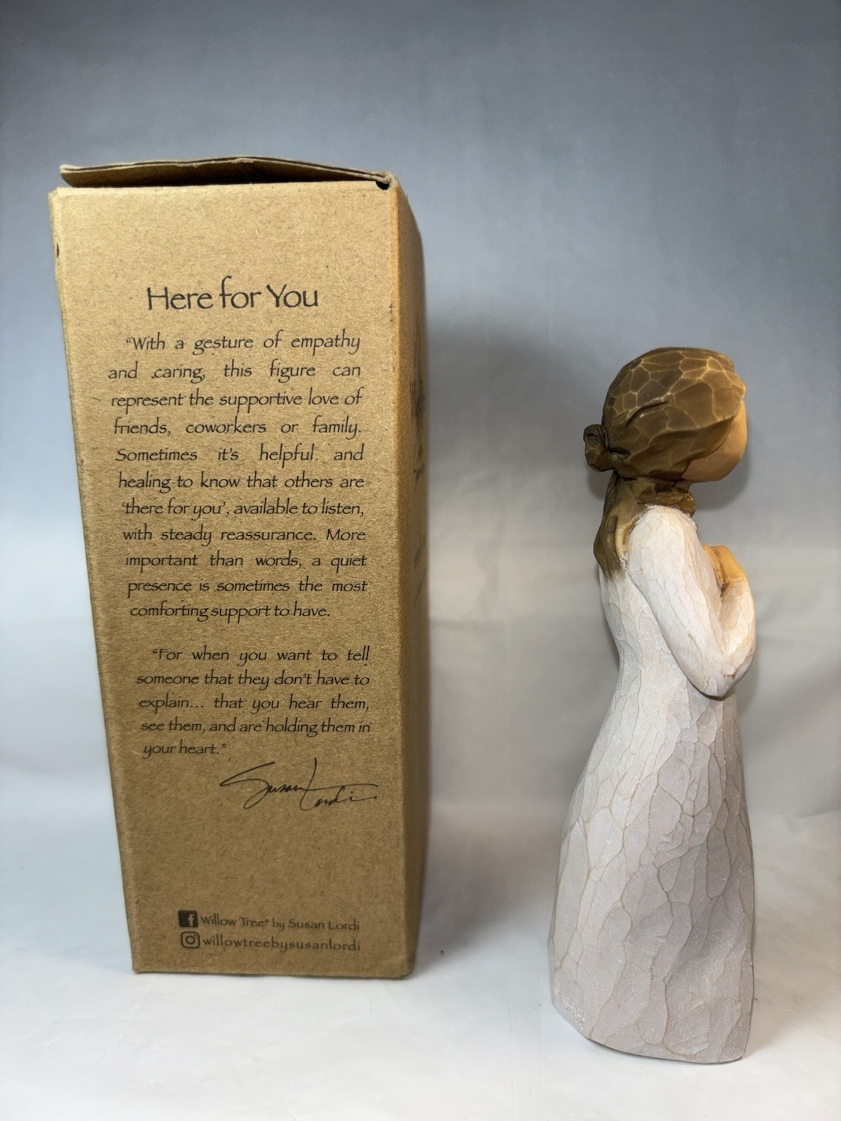Willow Tree “Here For You” Figurine #28311 Empathy & Caring in all situations.