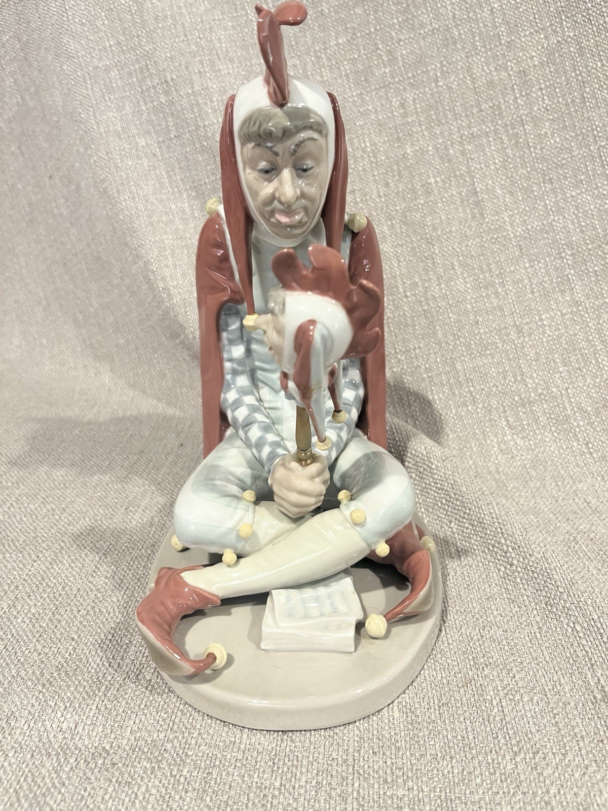 Lladro 1405 Court Jester Norman Rockwell Series Porcelain Figurine