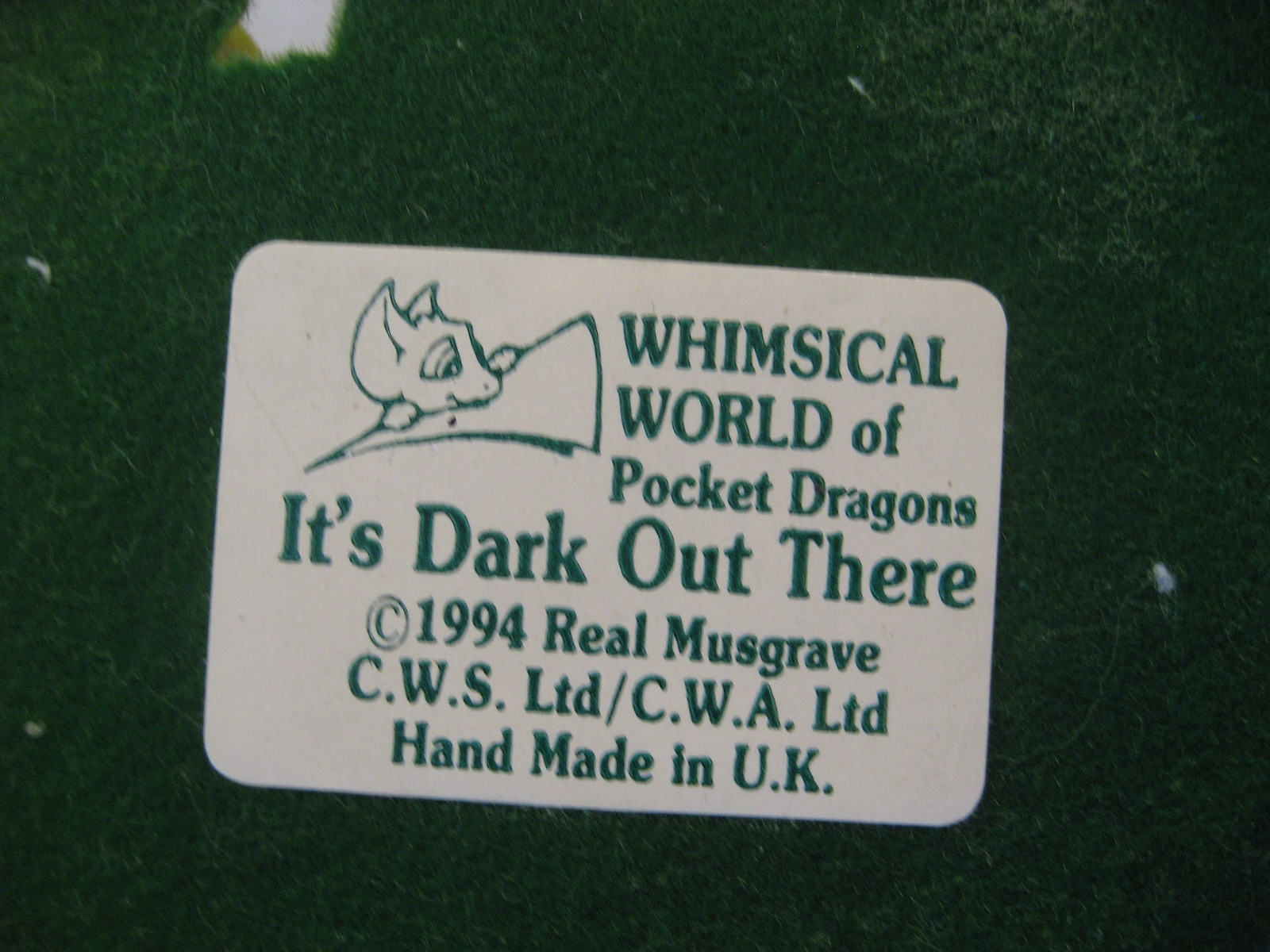 Real Musgrave Pocket Dragons It’s Dark Out There Figurine 1994