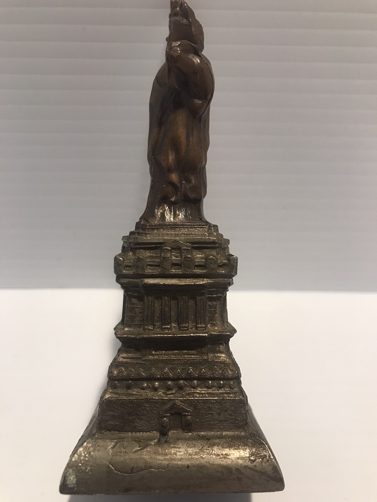 Antique ￼Statue Of Liberty Metal New York Replica Scale Souvenir Super Nice￼