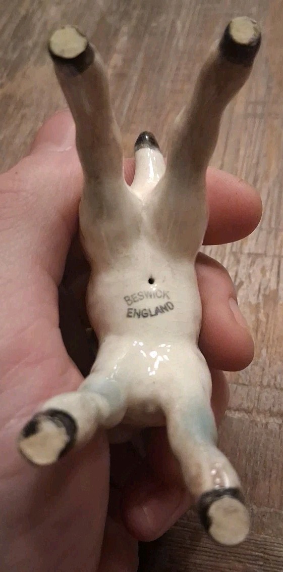 Lot Of 2-Royal Doulton Jack Russell Terrier with Ball HN1097 & Beswick Lamb