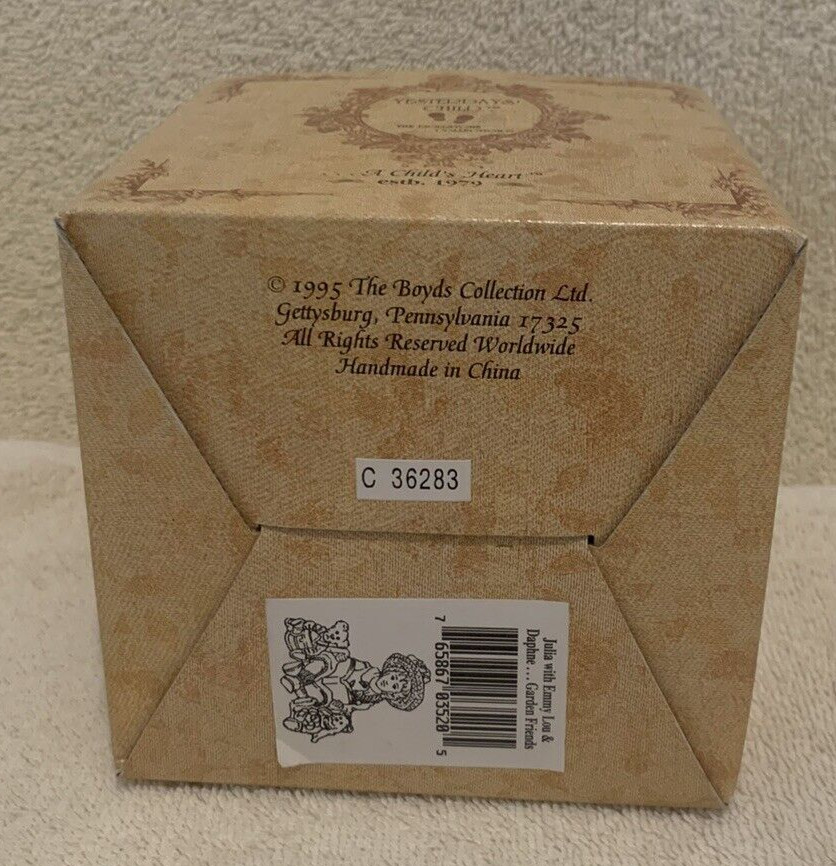 1997 Boyd’s Dollstone Collection JULIA w/EMMY LOU & DAPHNE Figurine 3 x3 – NEW