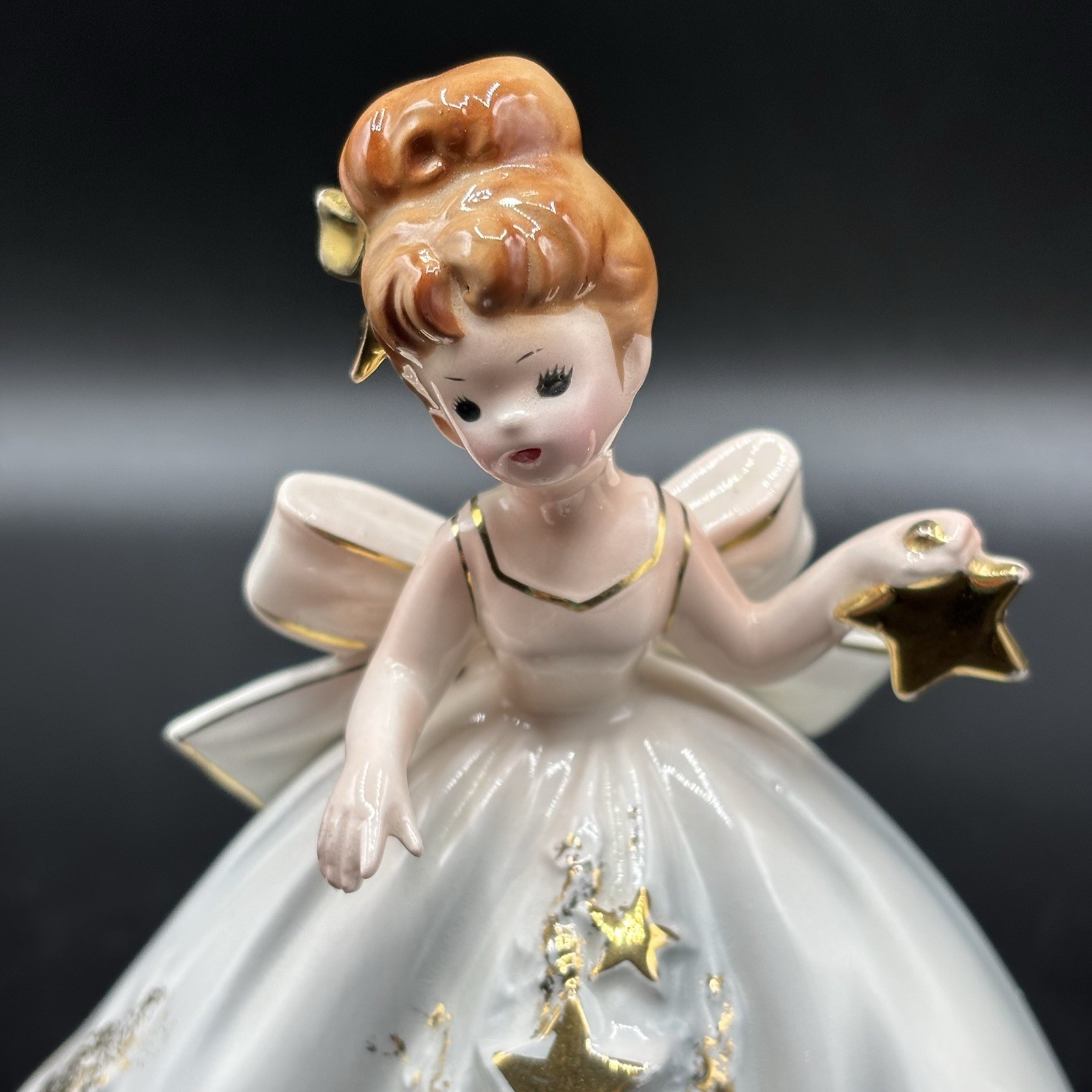 Vtg Josef Originals Twinkle Nursery Rhyme Music Maids Girl Holding A Gold Star