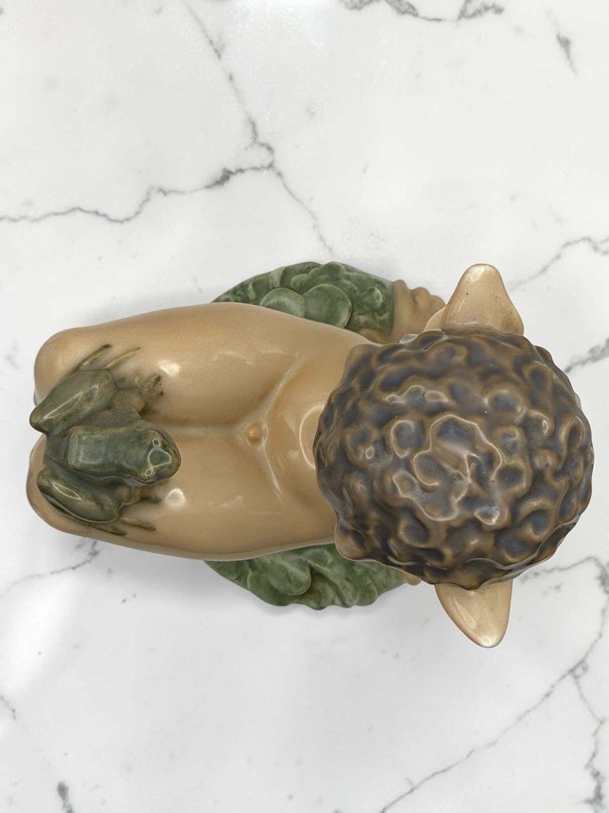 Vintage Royal Copenhagen Porcelain Figurine of Faun/Satyr & Frog – 1713