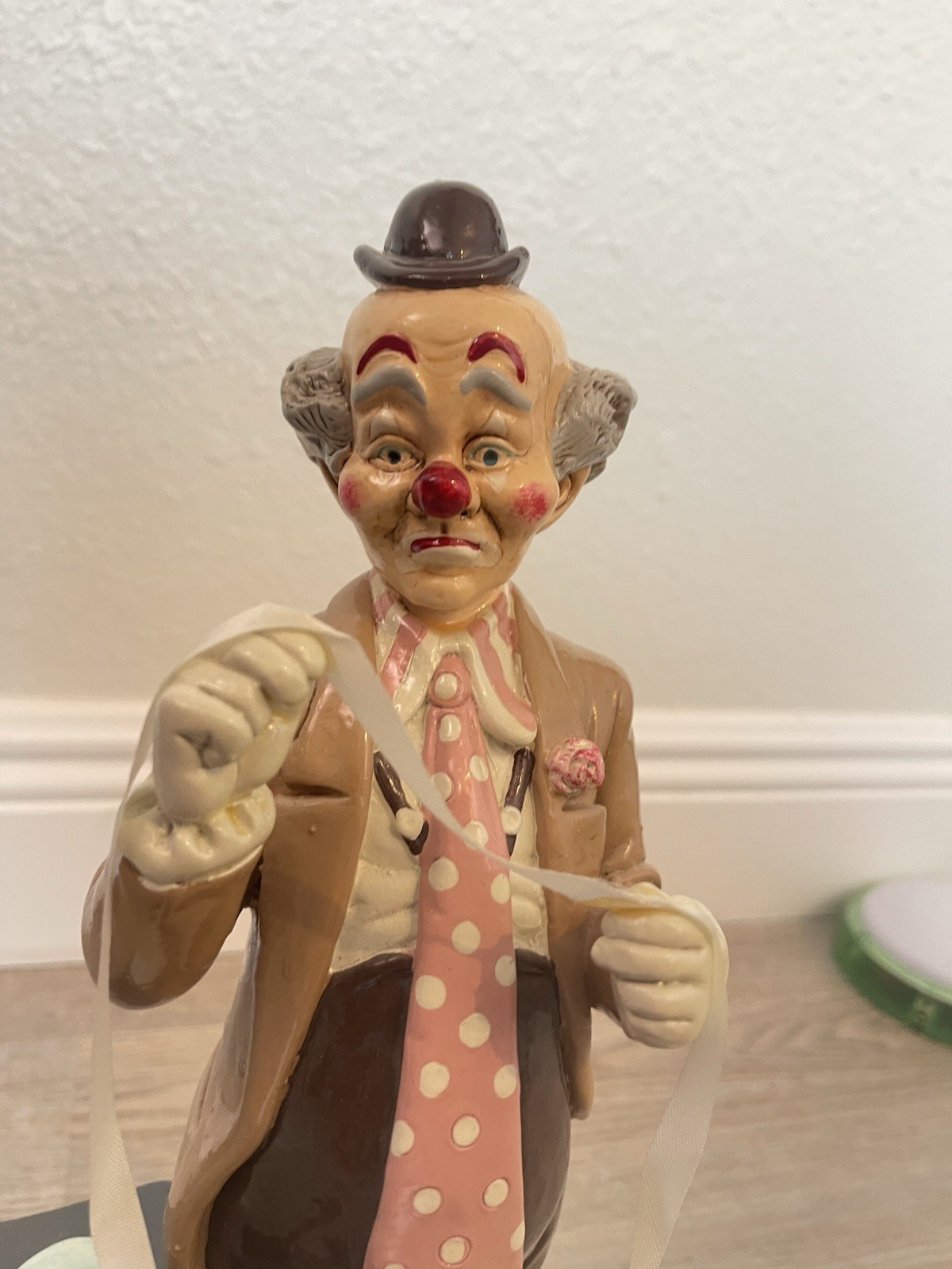 Vintage Judi’s Pastime Clown Figurine, Signed, 1983 From The NY stock Exchange