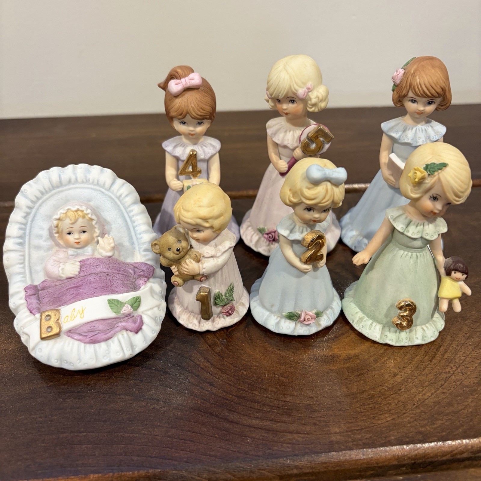Lot of 16 Vintage Growing Up Birthday Girls Baby-15 Years Old Blonde/2 Brunette