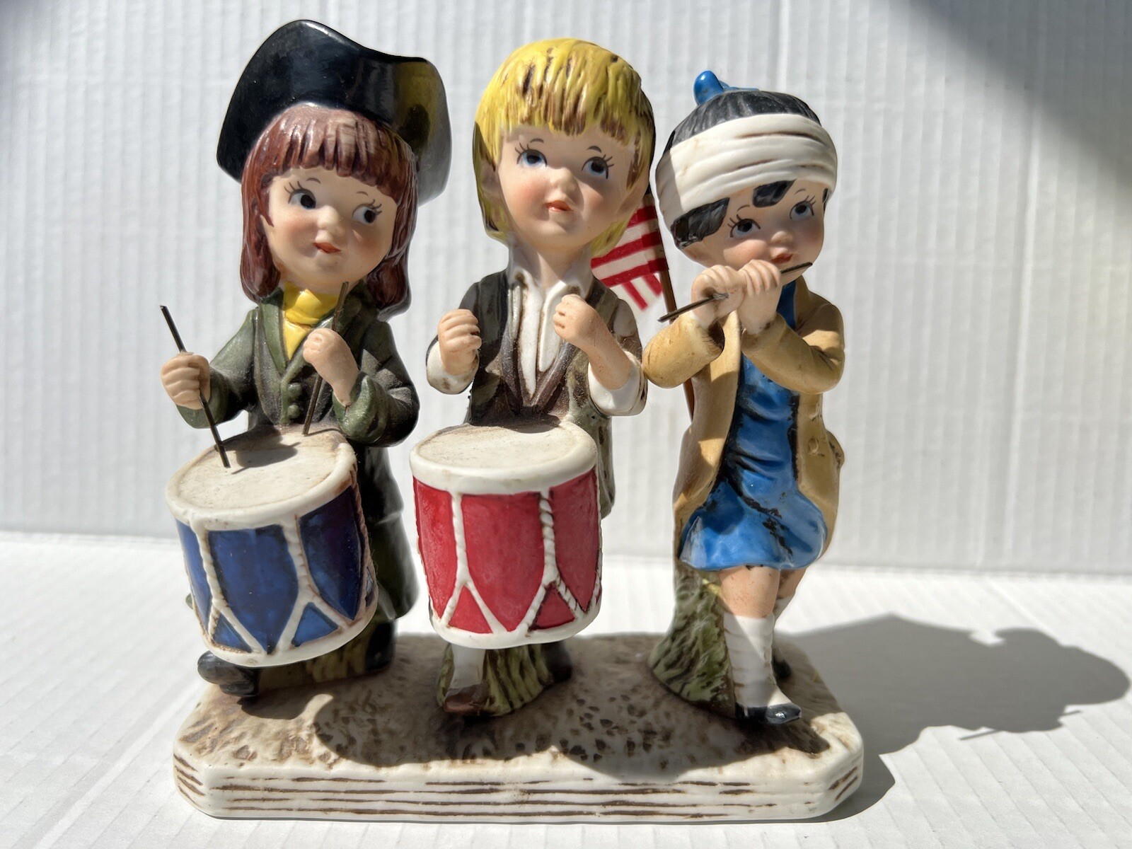 Gorham Moppets My Country Tis of Thee Figurine Drummers Flag Corp 1976