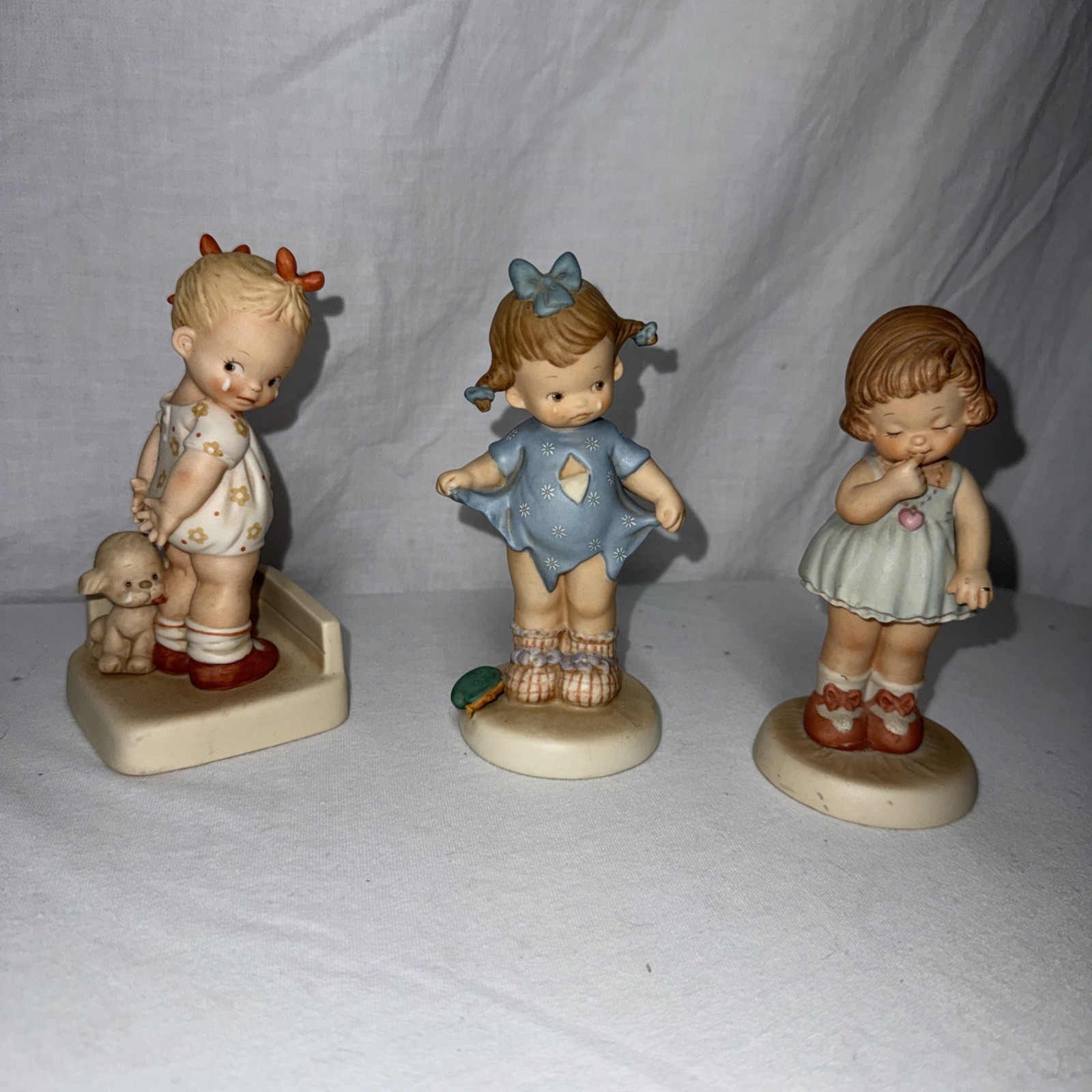 Memories of Yesterday Figurines Lot of 3 – 1987, 1988, 1997- Mint- No Box- Girls