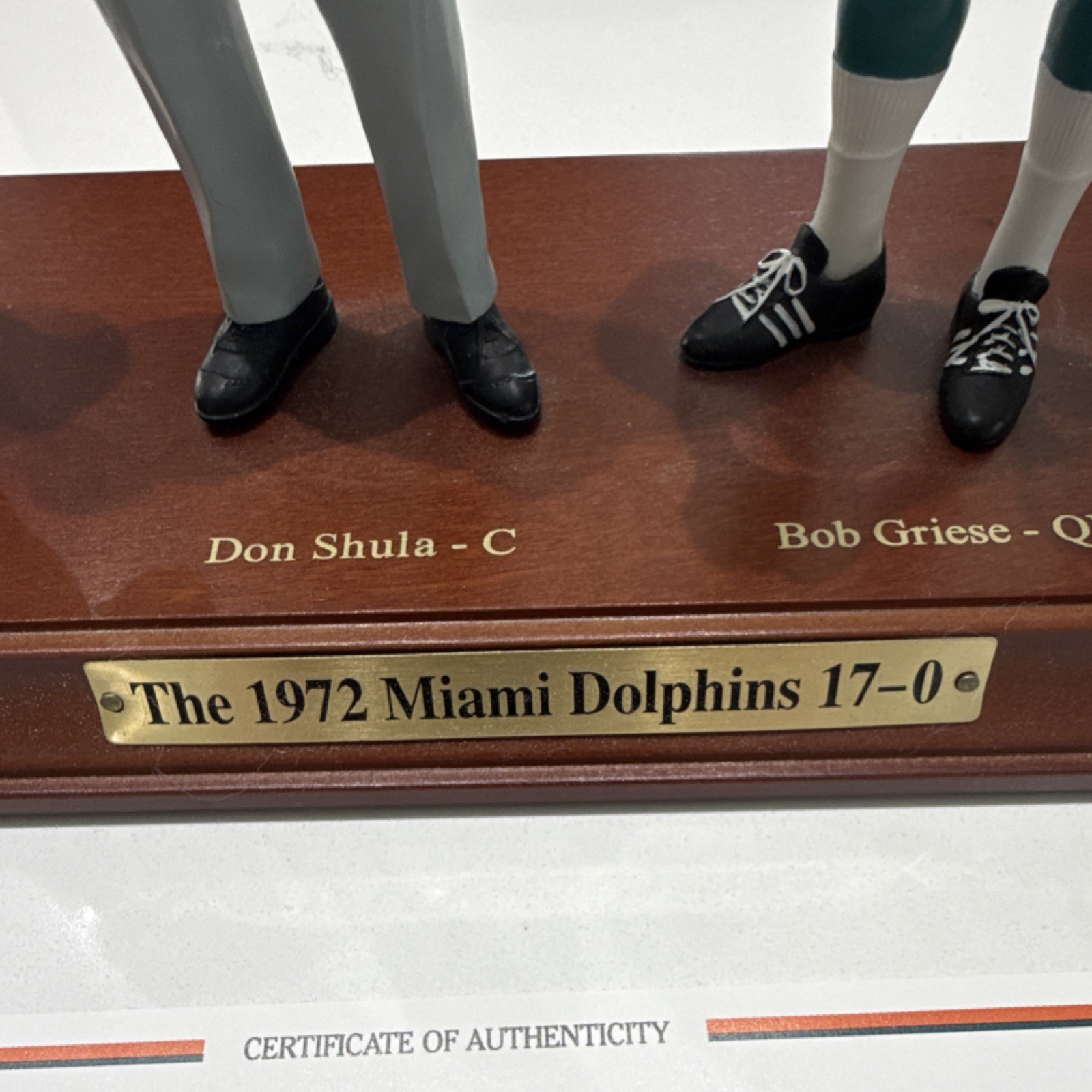 Miami Dolphins 1972 Collectible 17-0 Perfect Season Danbury Figurine