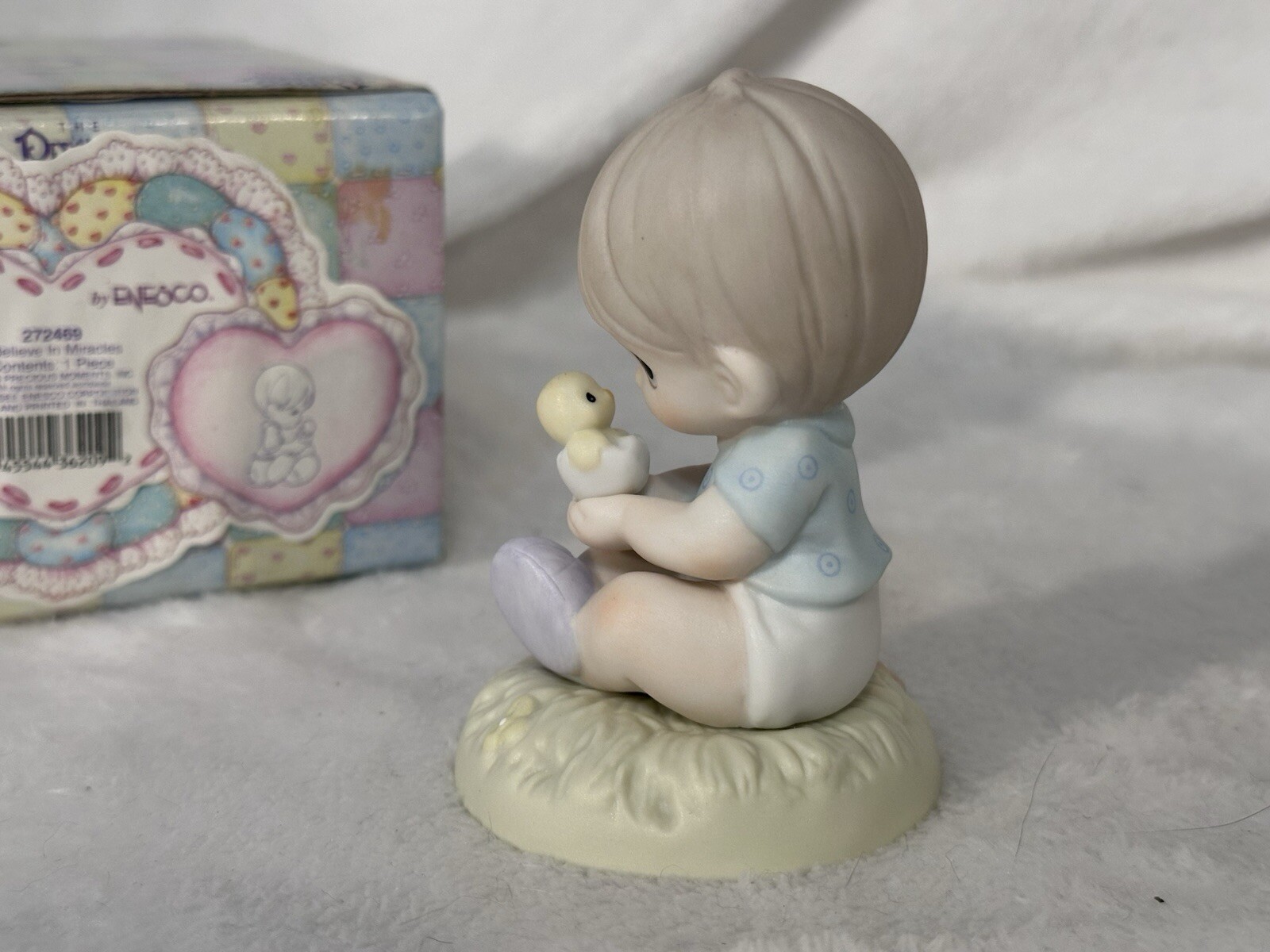Vintage 1996 Enesco Precious Moments 272469-I Believe in Miracles-Boy & Chick