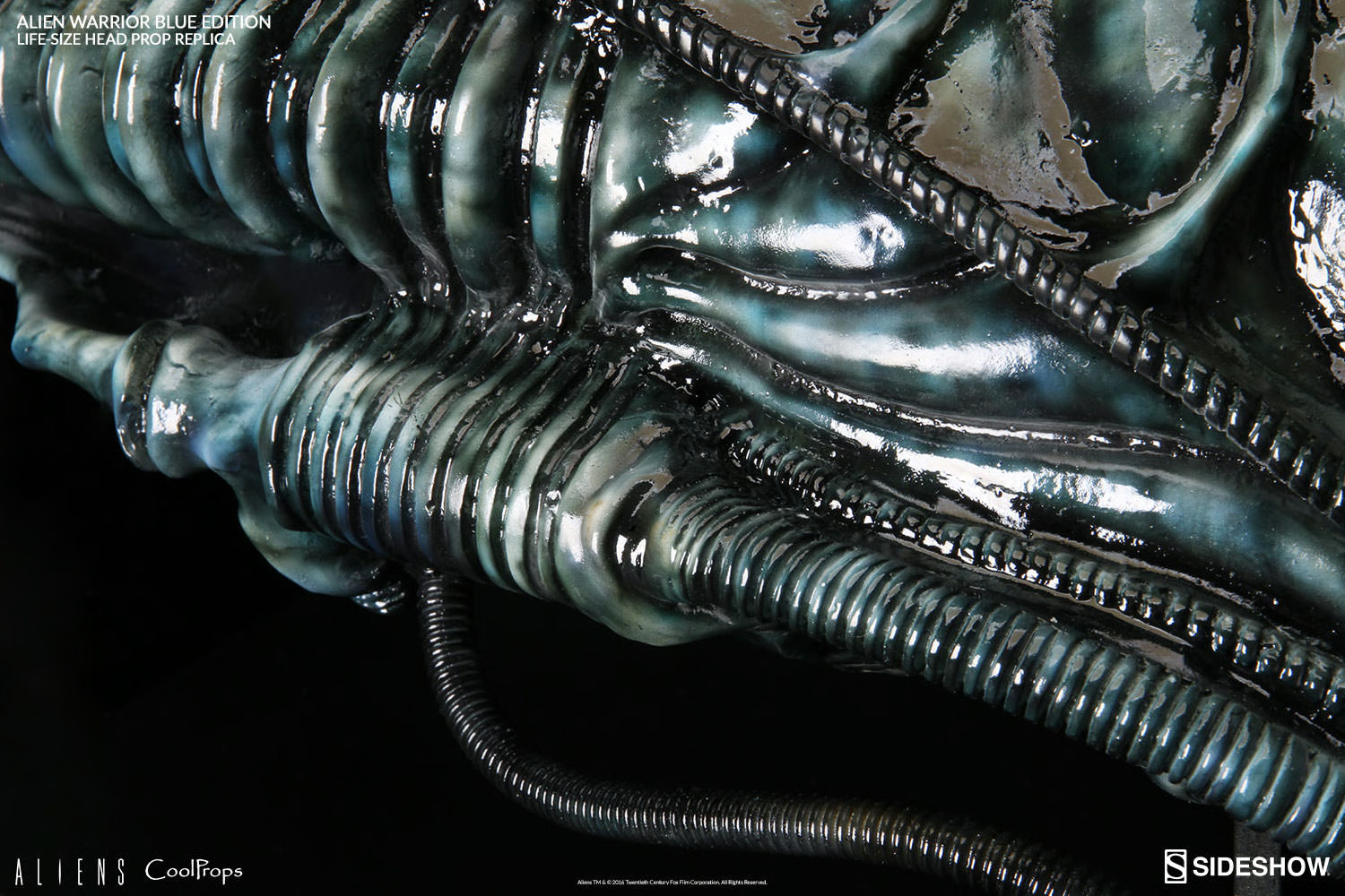 CoolProps Alien Warrior Blue Edition Life Size Head Prop Replica New Sealed