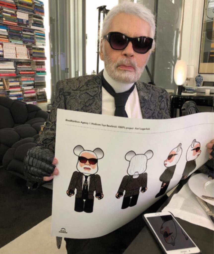 Bearbrick The Kaiser – Karl Lagerfeld 1000% – Medicom – Original Limited Edition