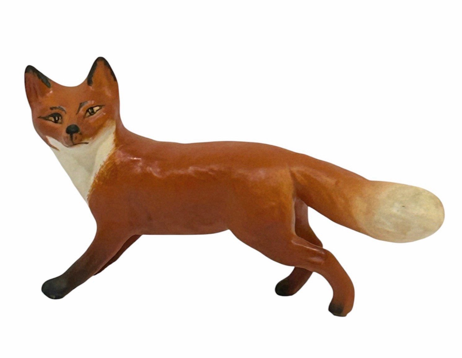 Vintage Beswick Fox Figurine Standing Ceramic England Hand Painted MATTE 4×2.5”