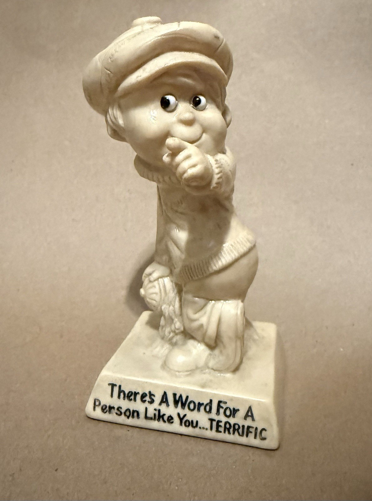 Vtg 1970 Russ Berries Co Figurine “There’s a Word…Person Like You…TERRIFIC”