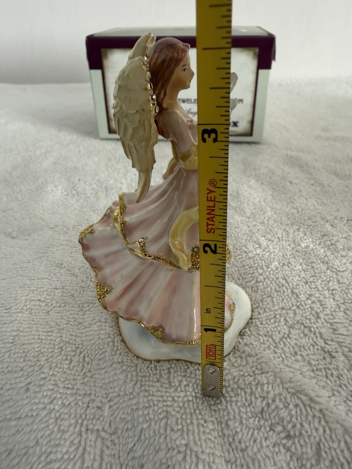 Angel with Dove Jeweled Collection Hinged Box New 475140