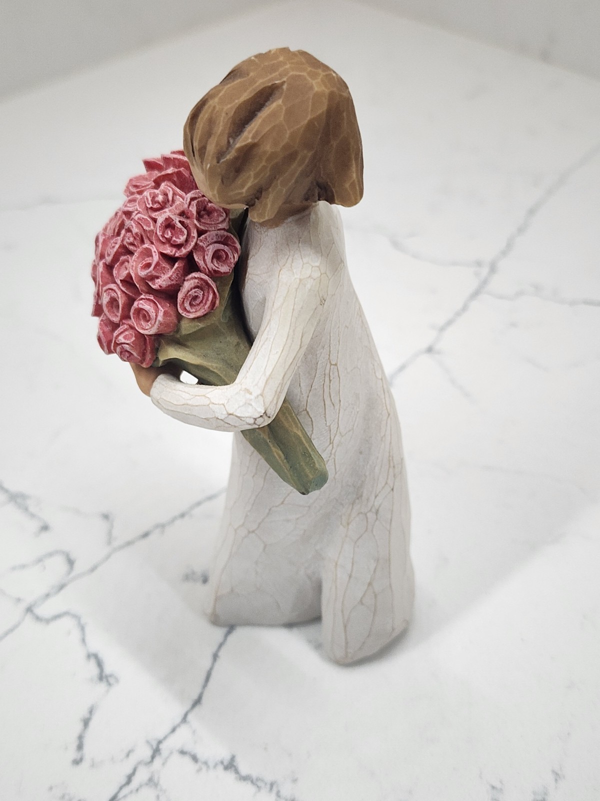 3 Willow Tree Figurines Surrounded By Love, Forget-Me-Not & Abundance