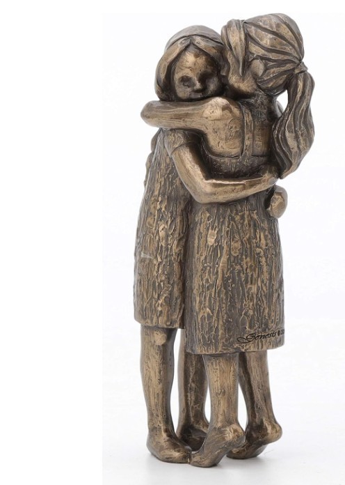 Friendship Forever Girls Hugging Figurine – Perfect for Sisters & Best Friends!