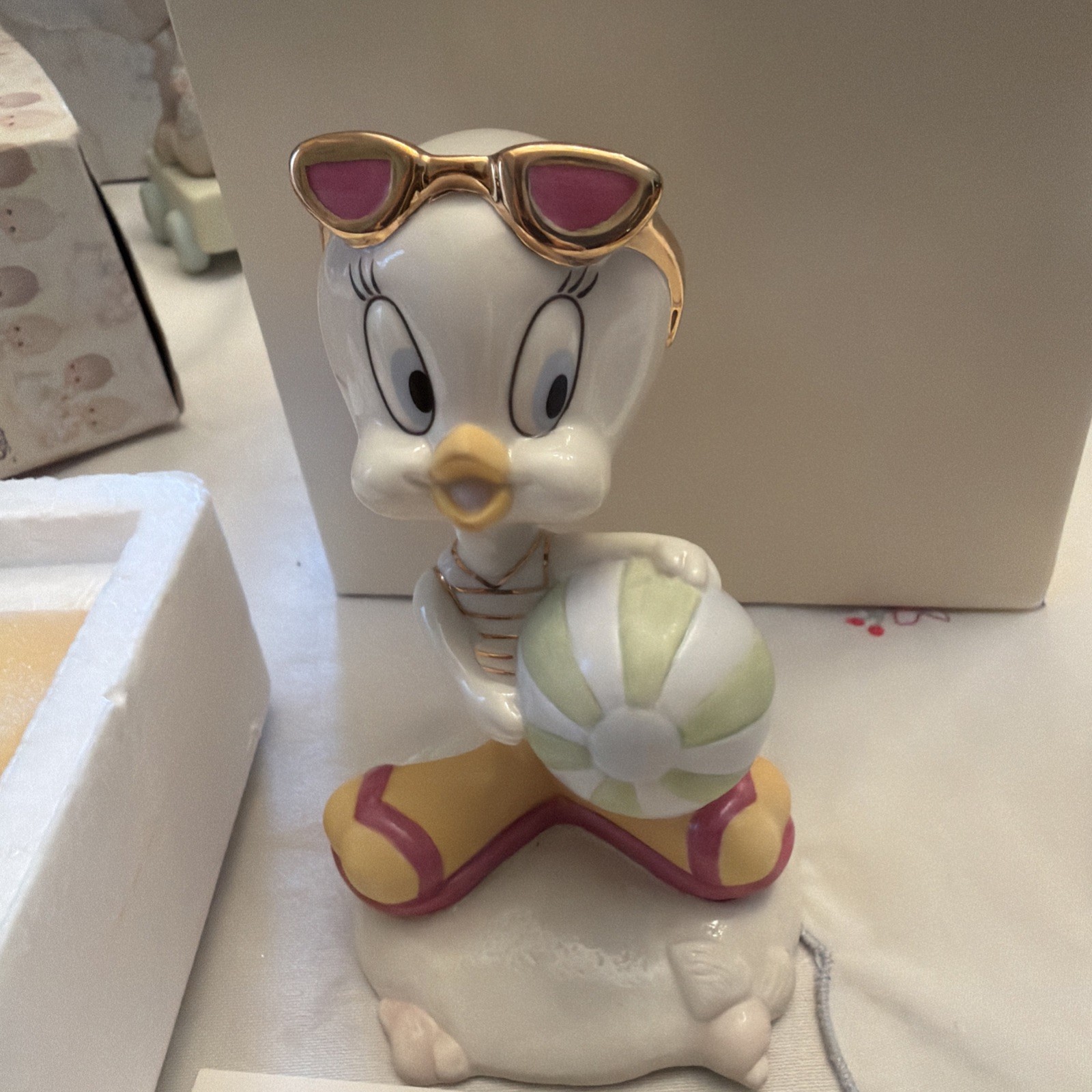 Lenox Tweety Bird Warner Bros SUN N FUN TWEETY Fine China 5” Figurine NIB+COA