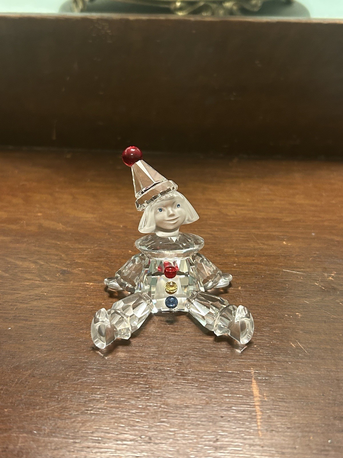 Swarovski Clown/ Puppet with colored accents Crystal Figurine 217207