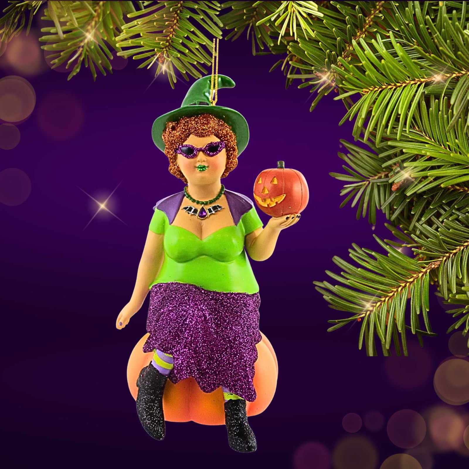 December Diamonds 7.00In Agatha, Polyresin, Witch Bat 5555230