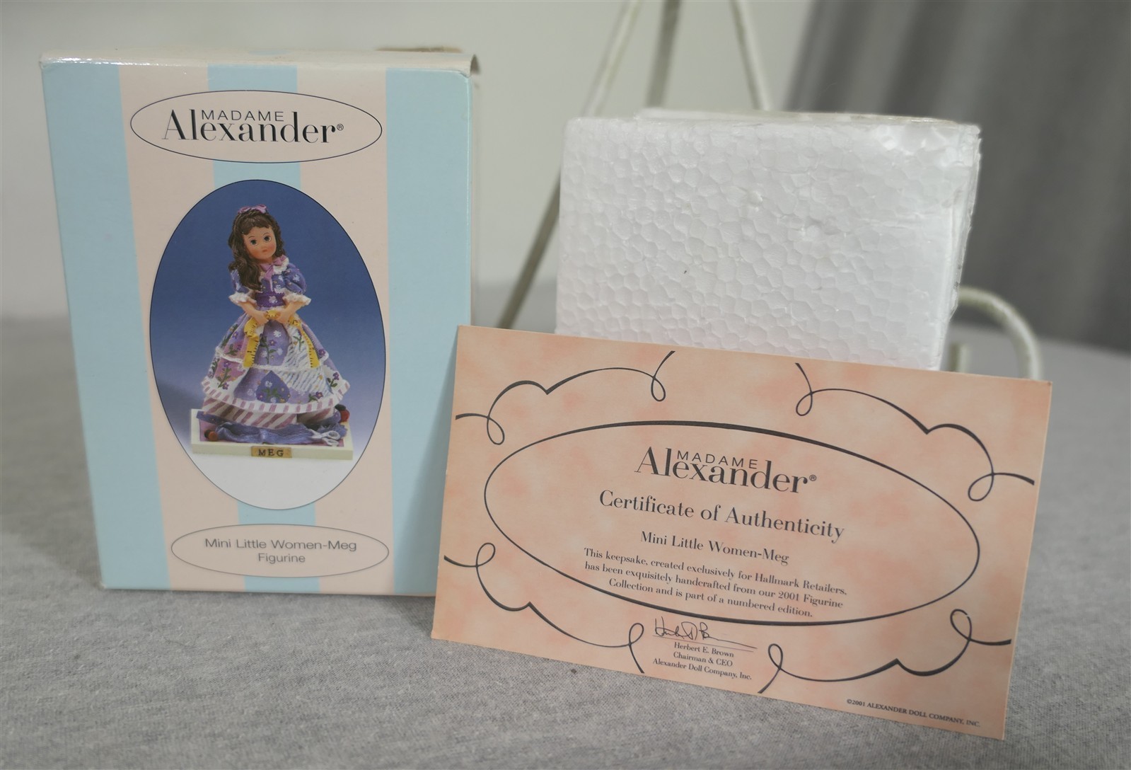 Vintage 2001 Ltd Ed. Madame Alexander Mini Little Women – Meg Ceramic Figurine