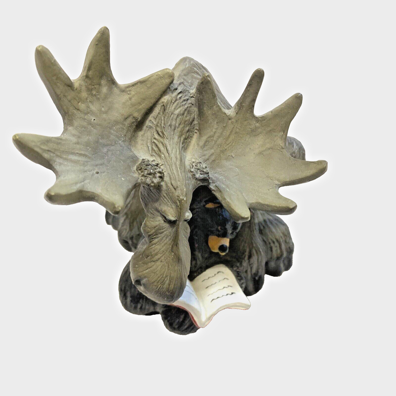 Vintage Bear Foot Moose & Big Sky Carvers to Amuse Cabin 6.2″T Figurine