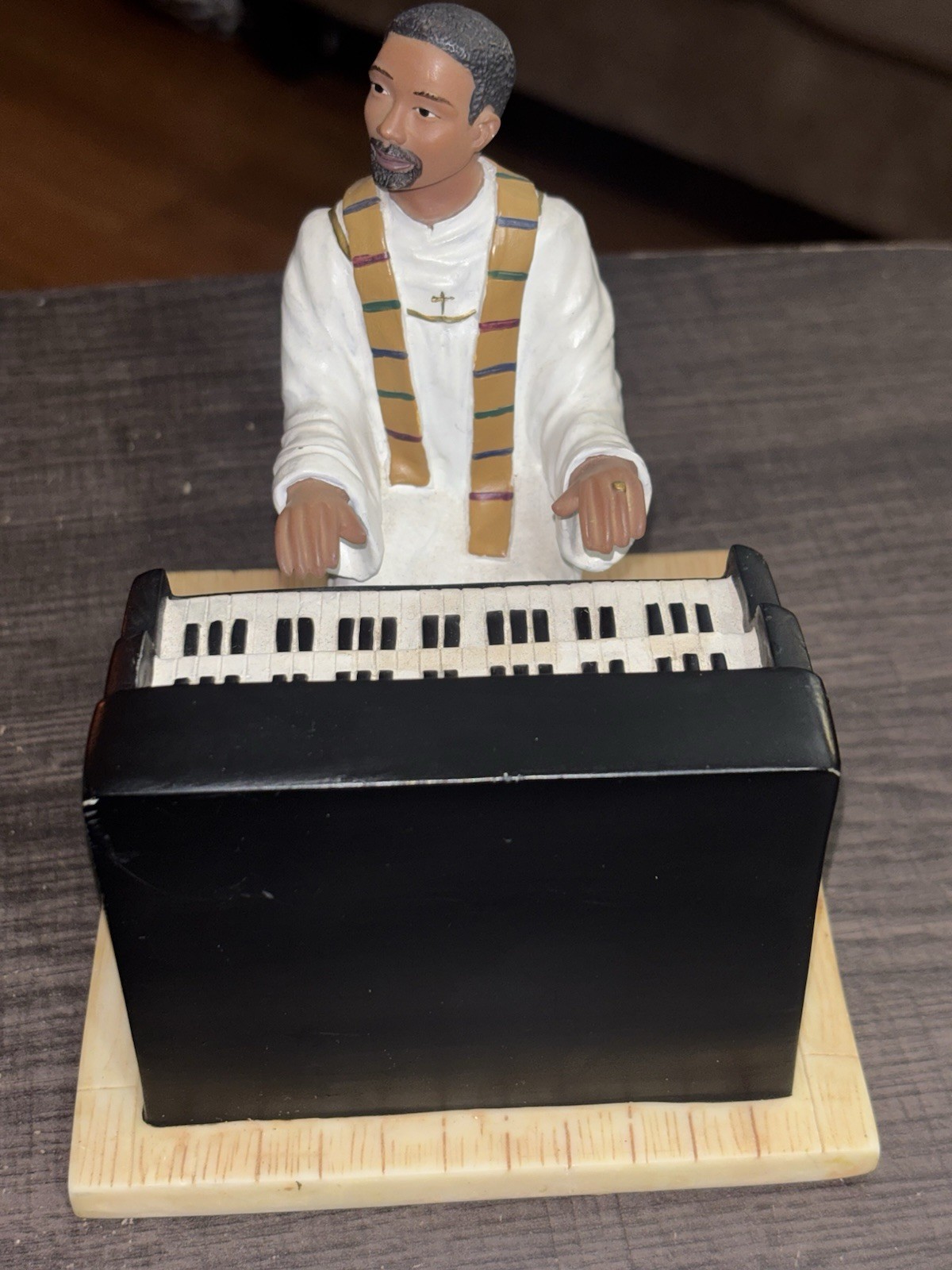 3 UTI Church Collection African American Piano Player Ladies In Pew Statues US14