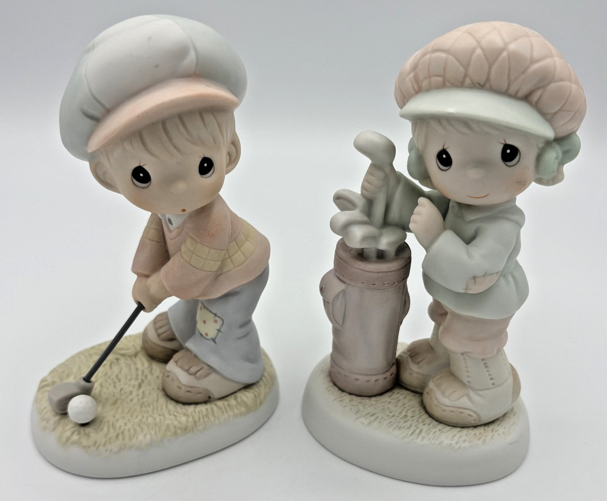 Precious Moments Golf Figurines Lot You Suit Me To A Tee Stay OnCourse 1993 1994