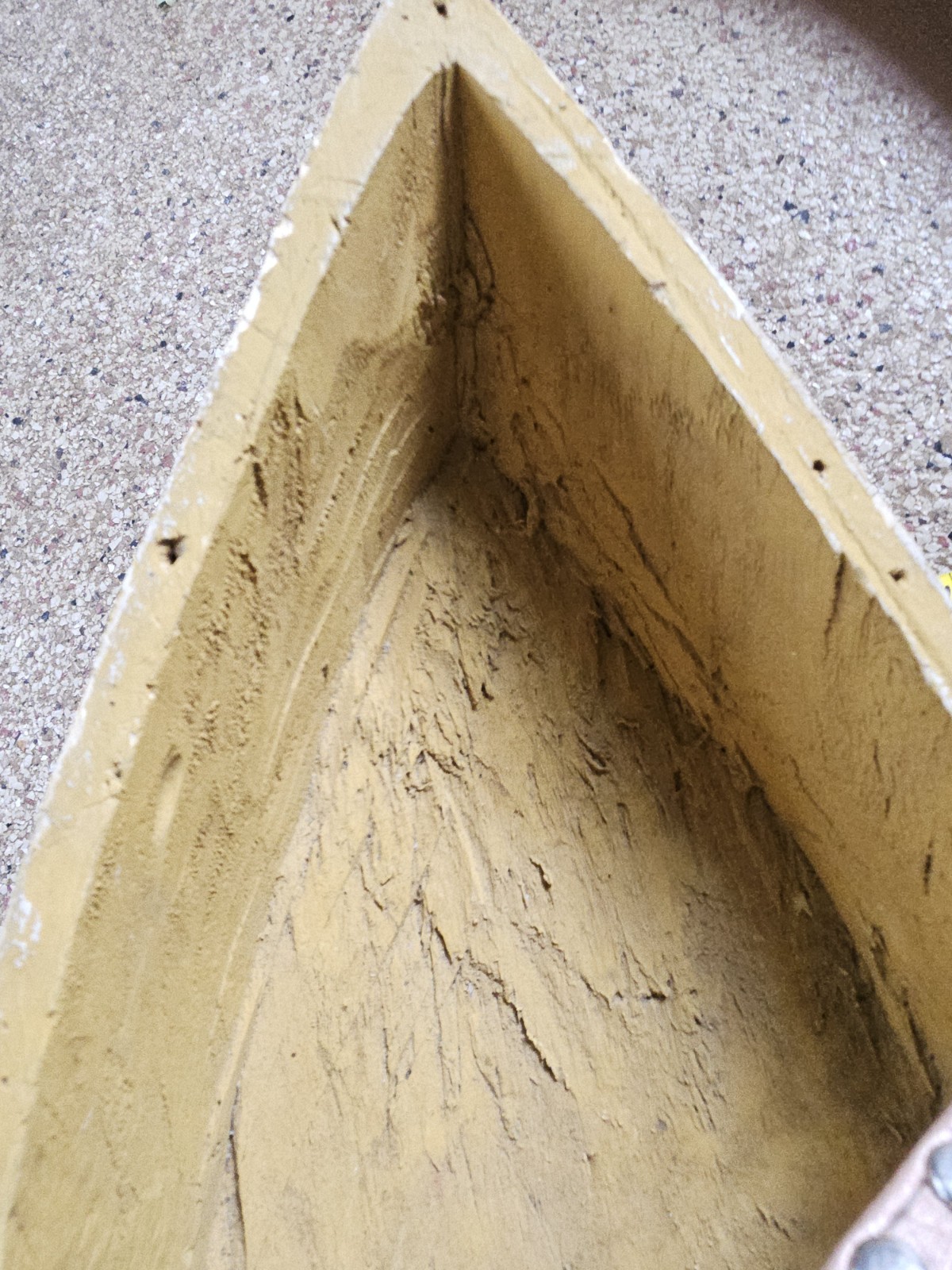 Vintage Large 23″ Primitive Folk Art HAND CARVED WOODEN DUGOUT Row Sailing Boat