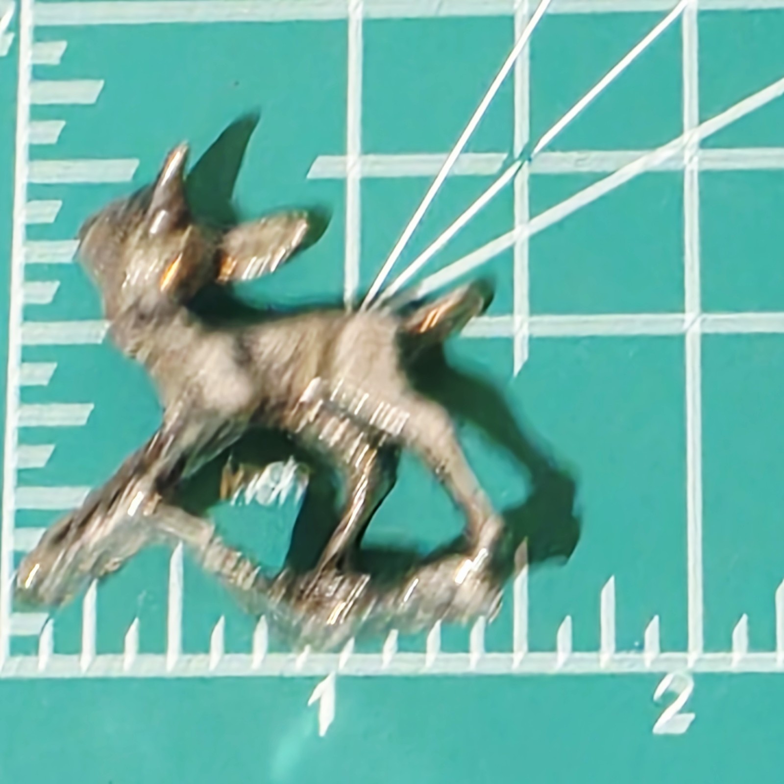 Lot of 5 Vintage Mini Silver Tone Metal Animal Figures 2 Deer, 2 Dogs & Unicorn