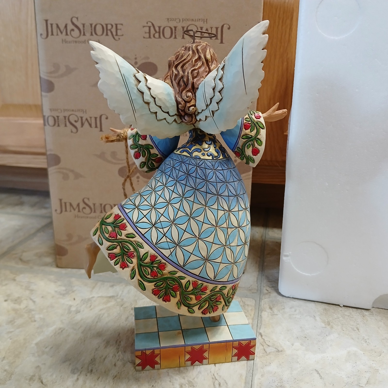 Jim Shore Heartwood Creek Angel Figurine Heavenly Dancer 4007669 Blue Dress 2006